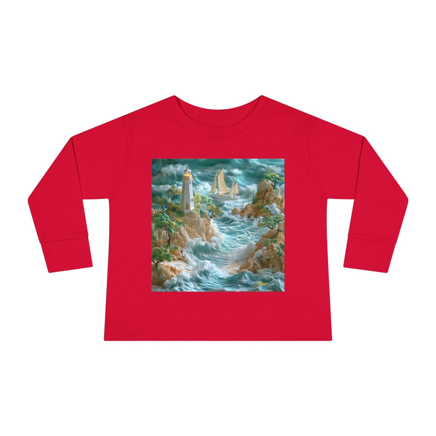 By The Seaside Series Print #9 Toddler Long Sleeve Tee