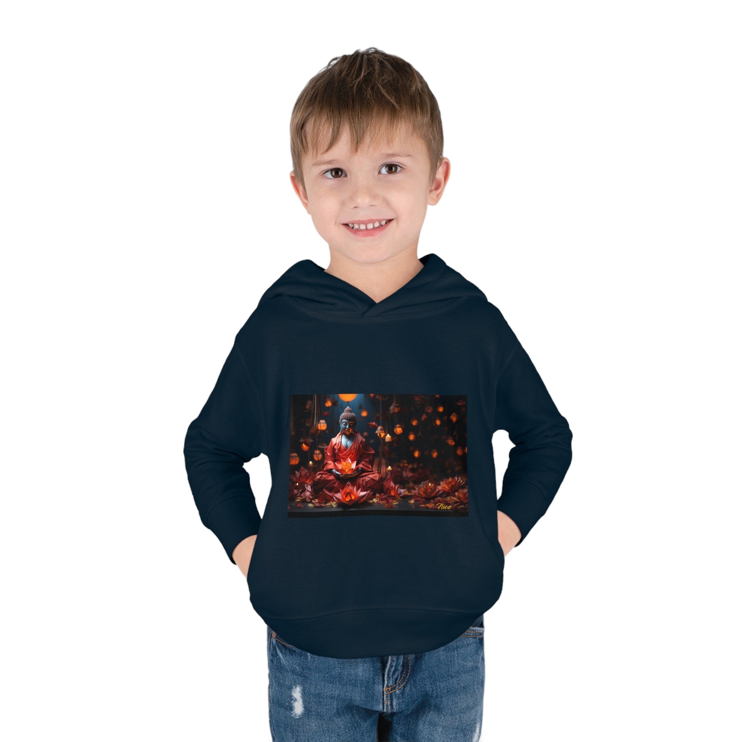 Ascending Buddah Series Print #2 Toddler Pullover Fleece Hoodie