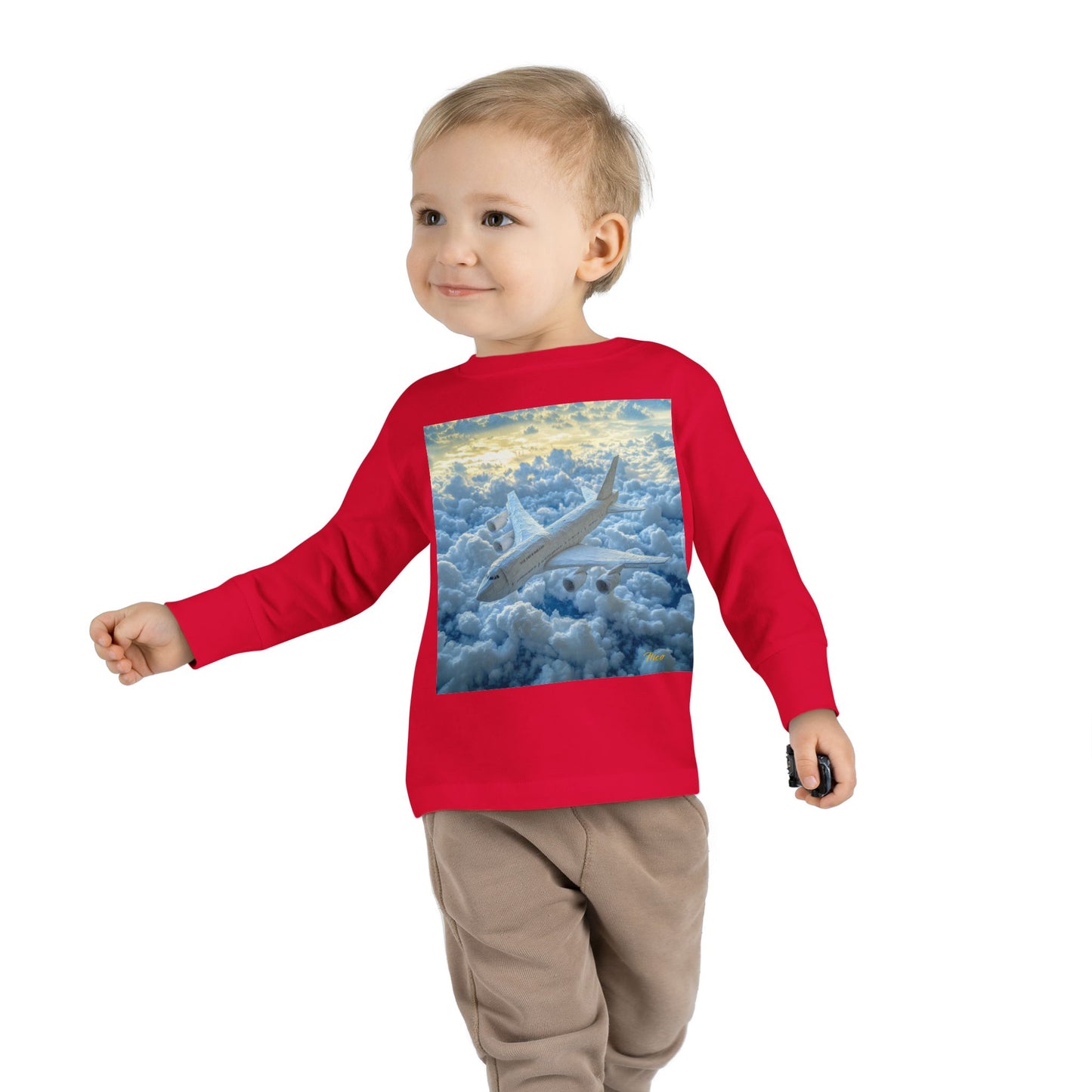 Big Ol' Jet Airliner Series Print #10 Toddler Long Sleeve Tee