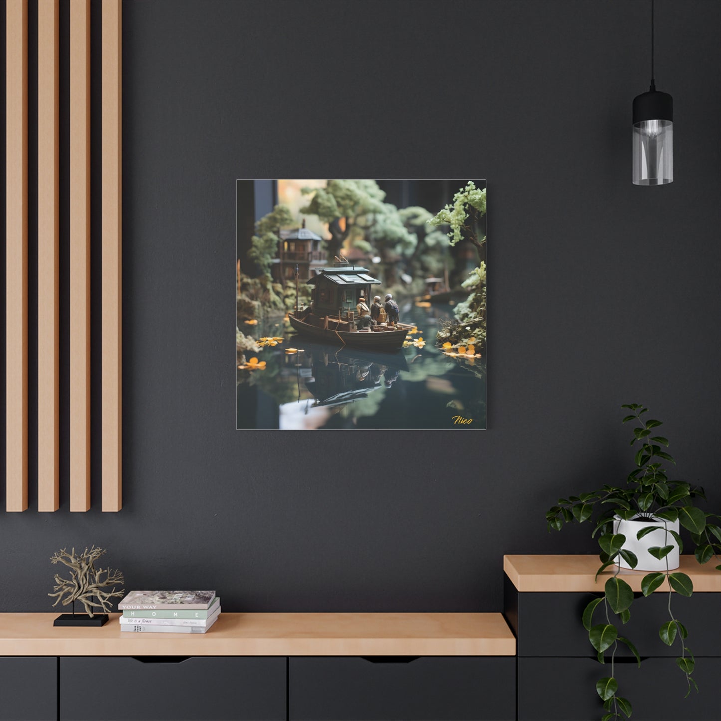 Born On A Bayou Print #2 - Streached Matte Canvas Print, 1.25" Thick