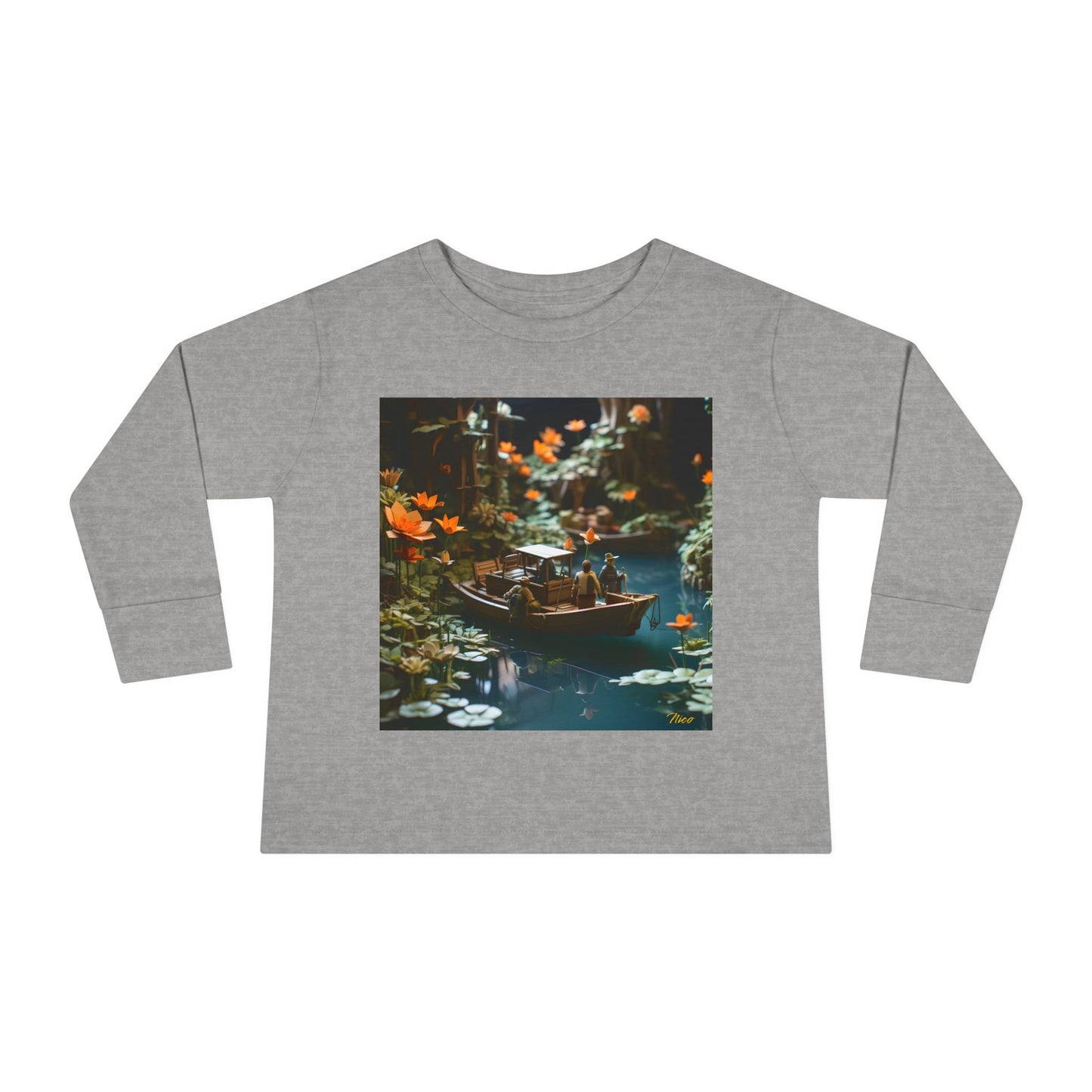 Born On A Bayou Series Print #4 Toddler Long Sleeve Tee