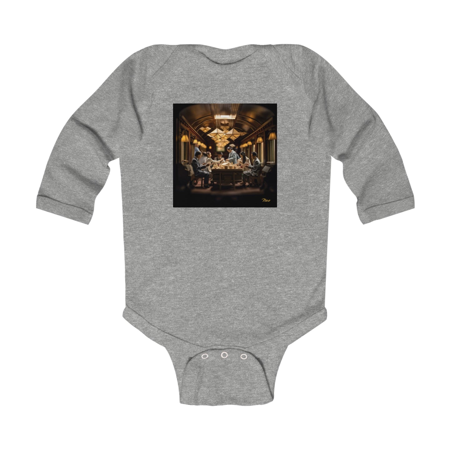 Orient Express Series Print #6 Infant Long Sleeve Bodysuit