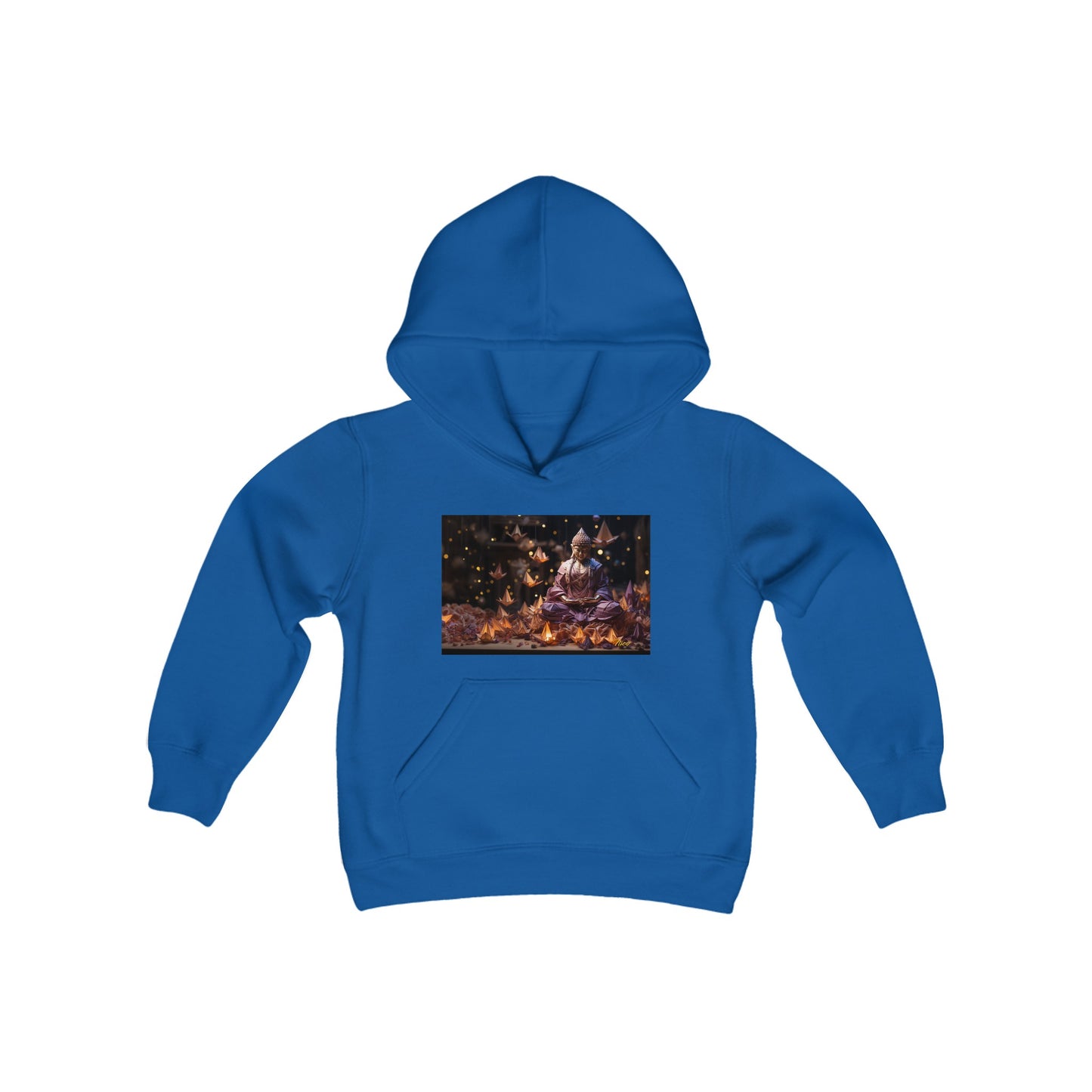 Ascending Buddah Series Print #6 Youth Heavy Blend Hooded Sweatshirt