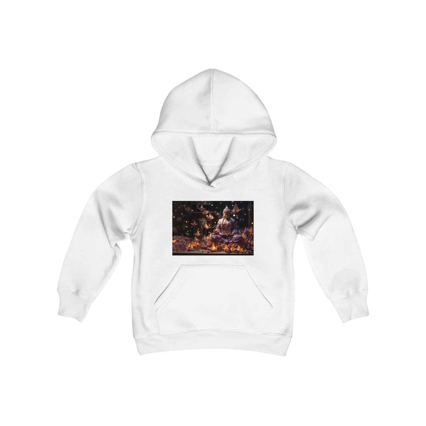 Ascending Buddah Series Print #6 Youth Heavy Blend Hooded Sweatshirt