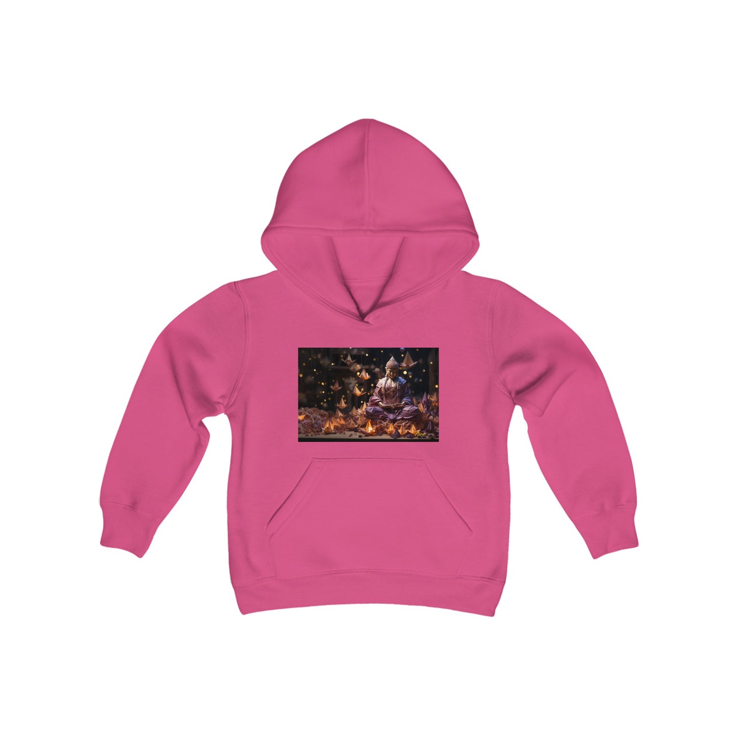 Ascending Buddah Series Print #6 Youth Heavy Blend Hooded Sweatshirt