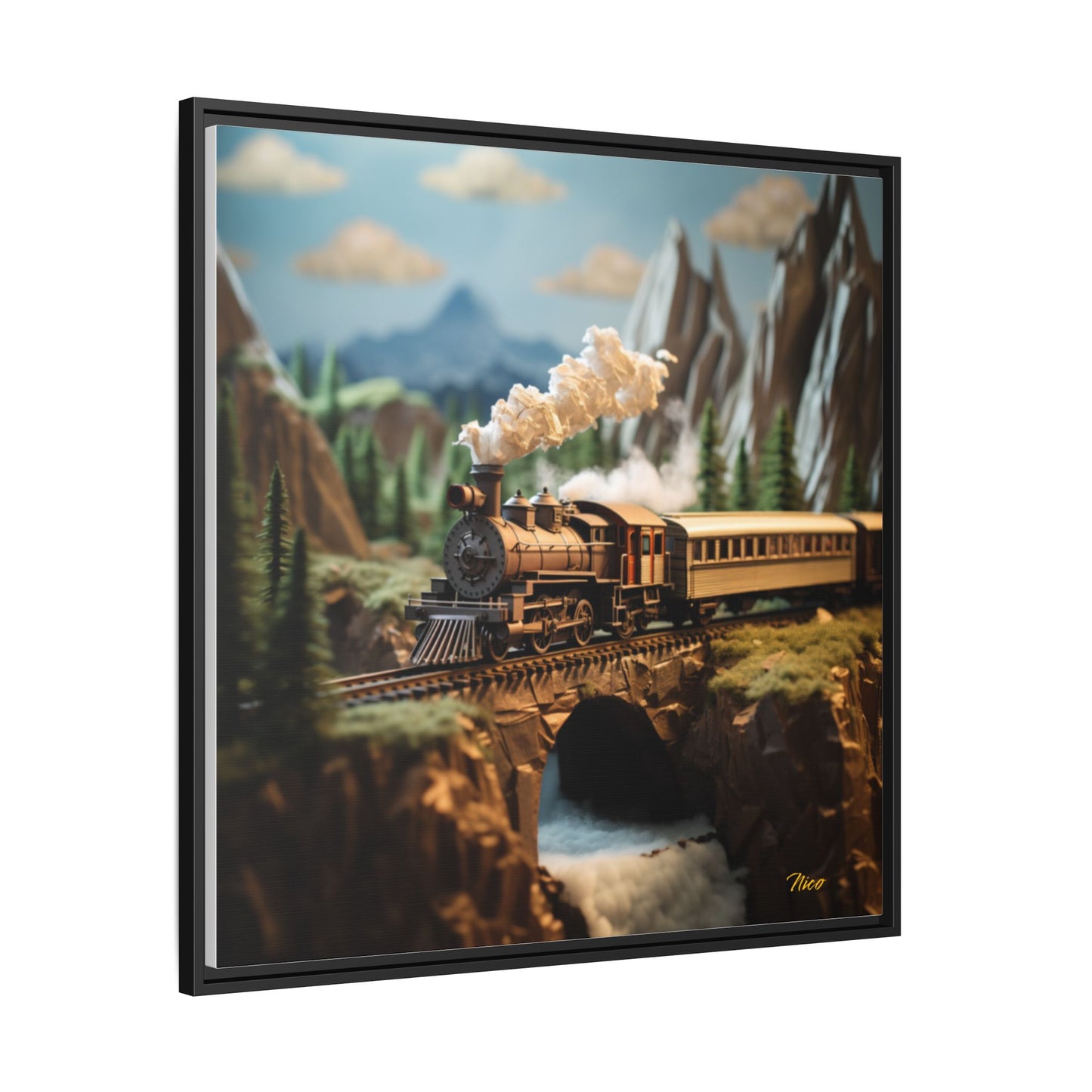 Orient Express Series Print #5 - Black Framed Canvas Print