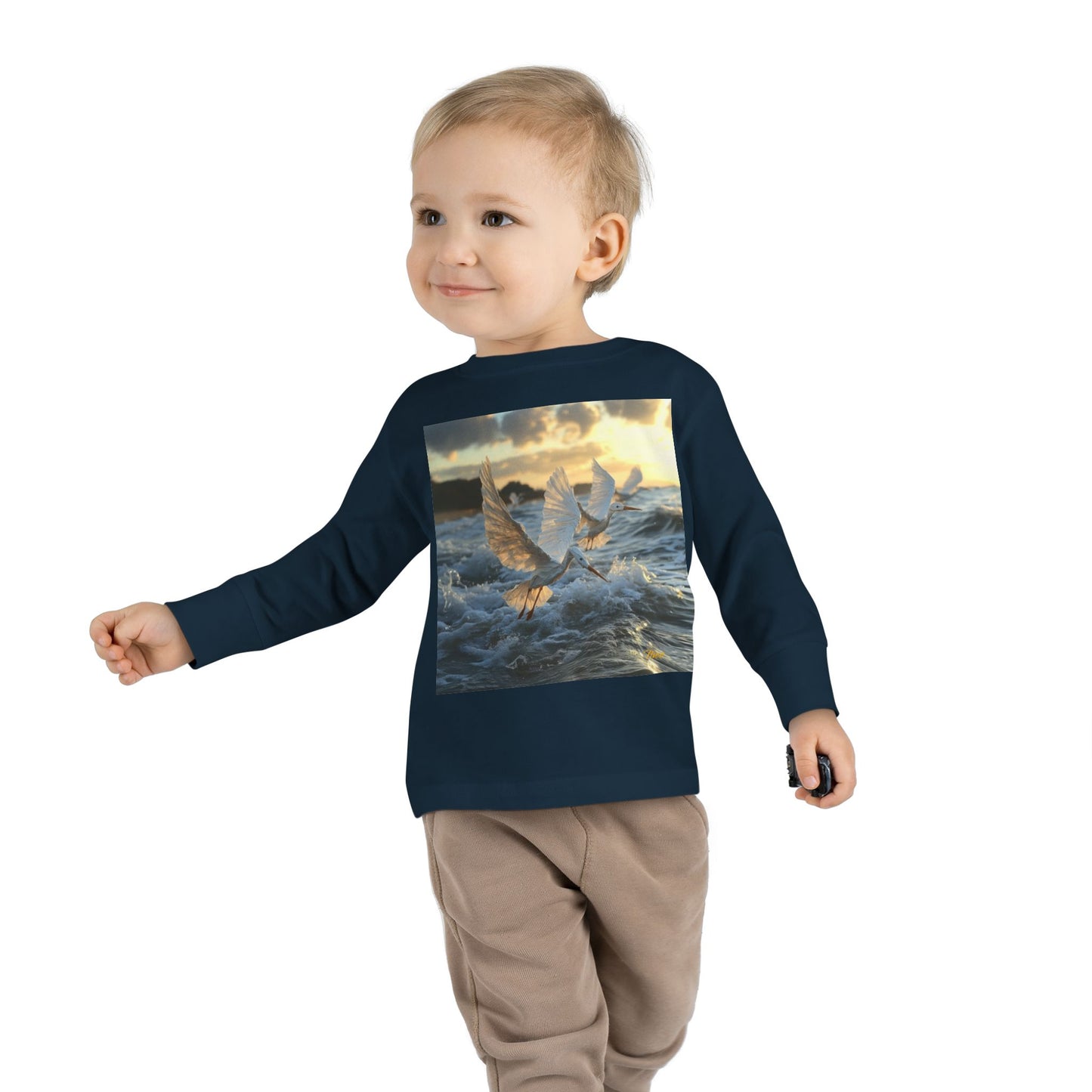 By The Seaside Series Print #10 Toddler Long Sleeve Tee