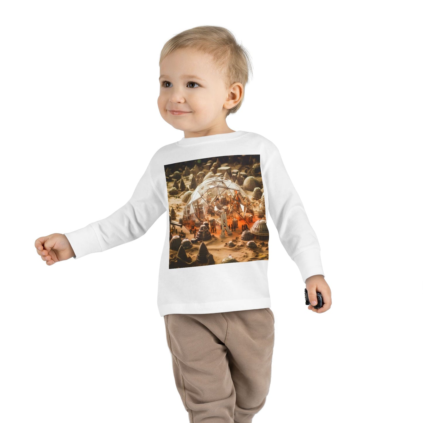 Elons' Dream Series Print #9 Toddler Long Sleeve Tee