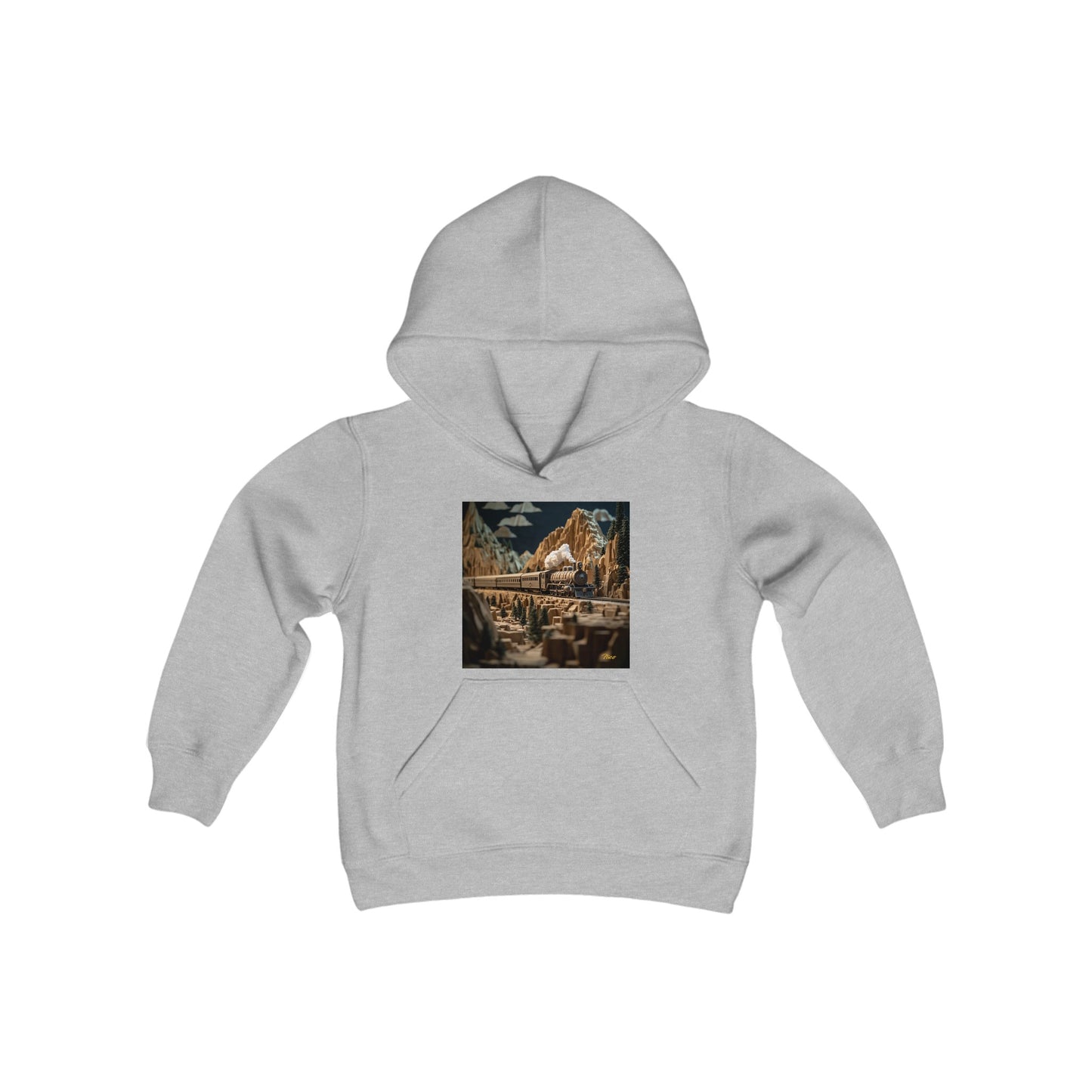 Orient Express Series Print #9 Youth Heavy Blend Hooded Sweatshirt