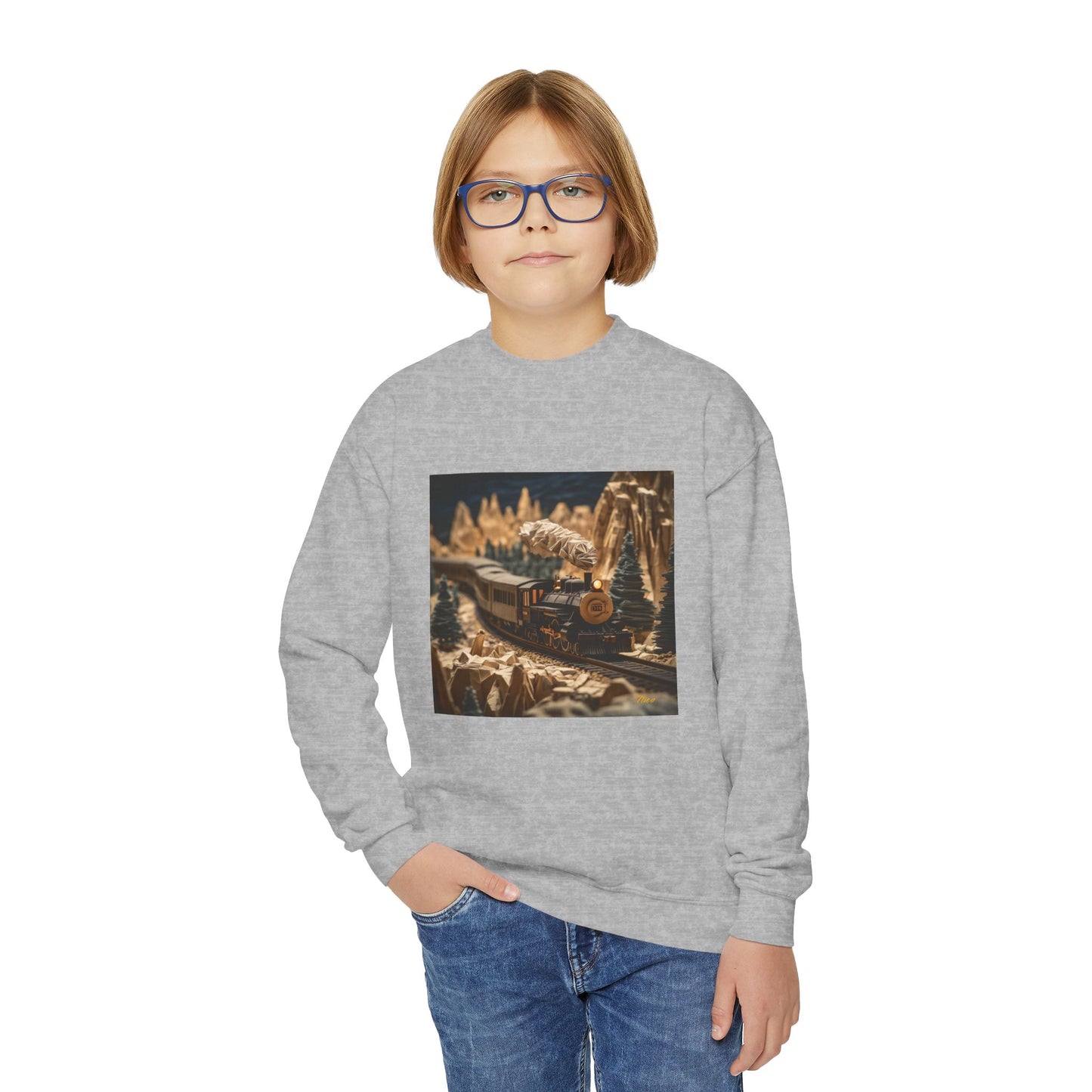 Orient Express Series Print #1 Youth Crewneck Sweatshirt