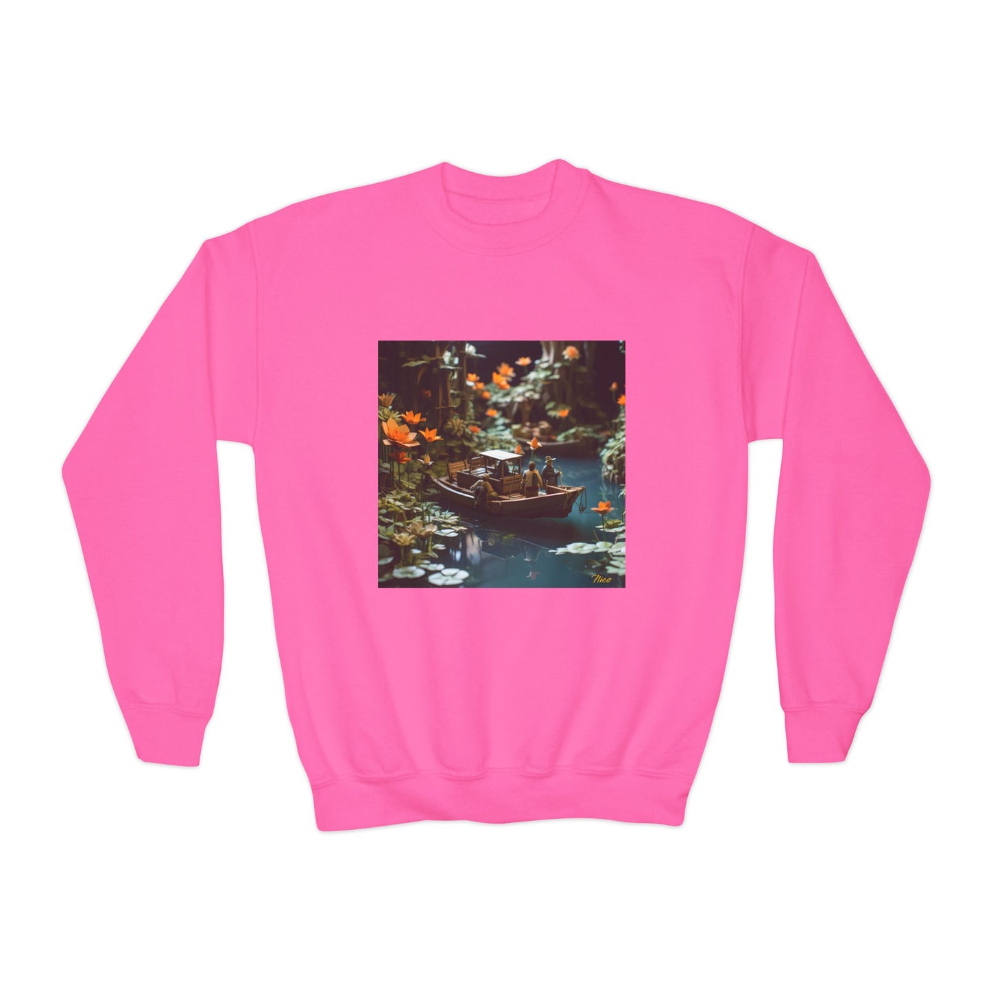 Born On A Bayou Series Print #4 Youth Crewneck Sweatshirt