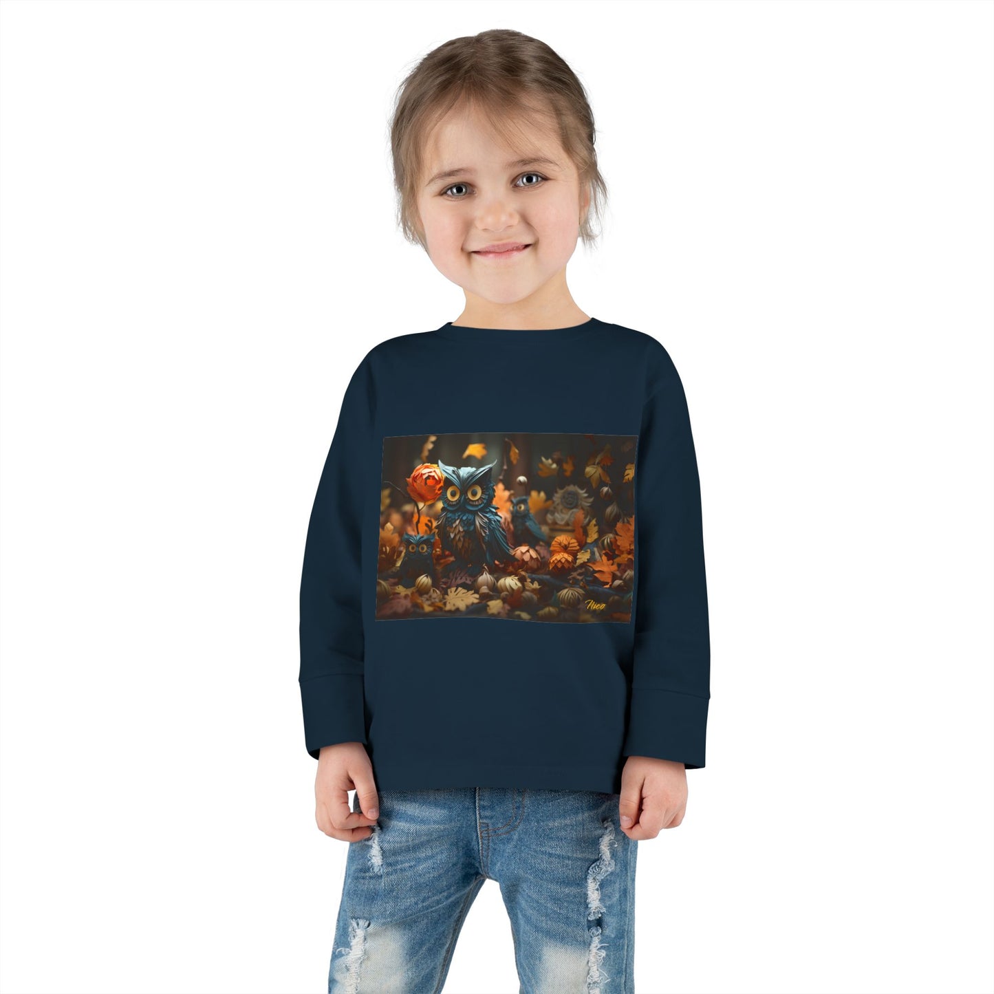 Halloween 2024 Series Print #8 Toddler Long Sleeve Tee