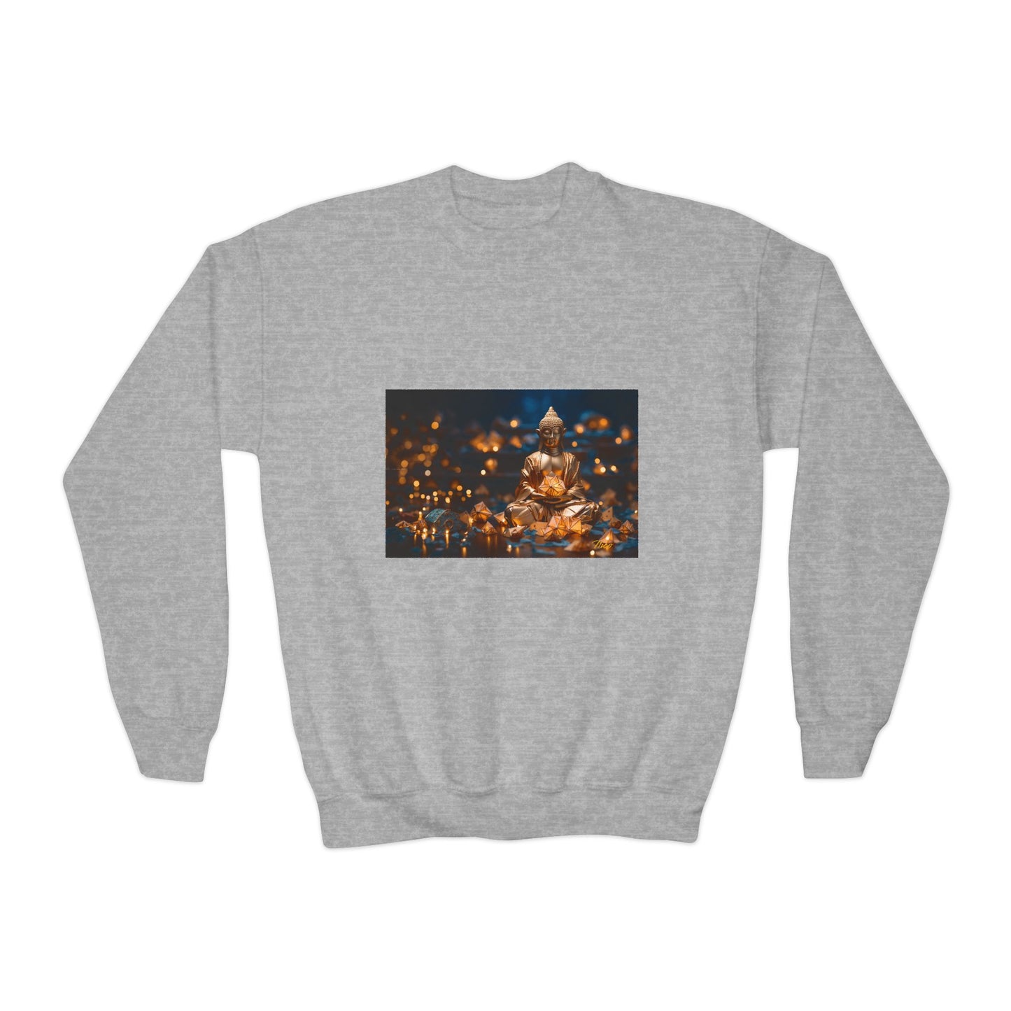 Ascending Buddah Series Print #9 Youth Crewneck Sweatshirt