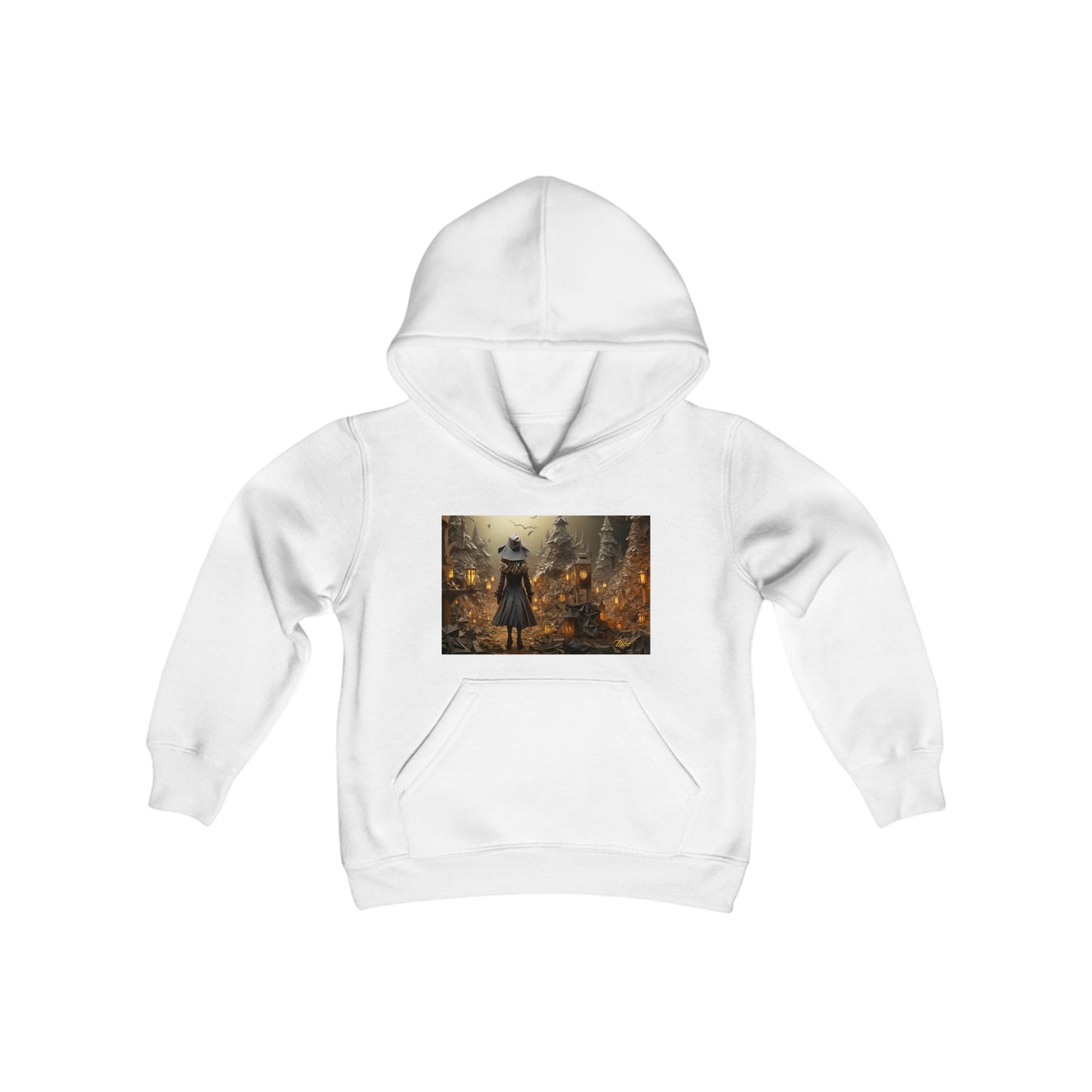 Halloween 2024 Series Print #3 Youth Heavy Blend Hooded Sweatshirt