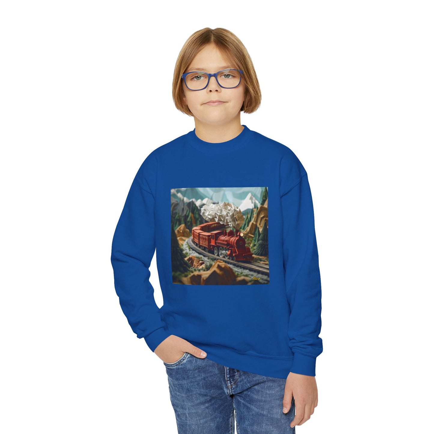 Orient Express Series Print #3 Youth Crewneck Sweatshirt