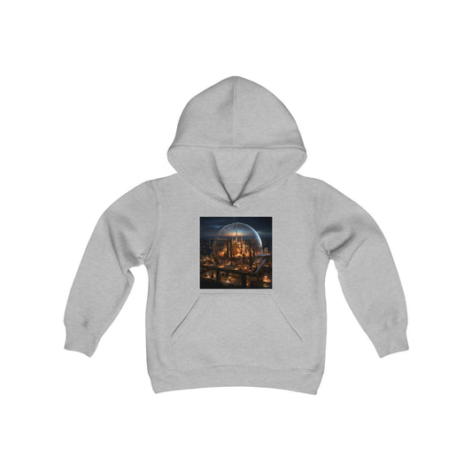 Elons' Dream Series Print #10 Youth Heavy Blend Hooded Sweatshirt