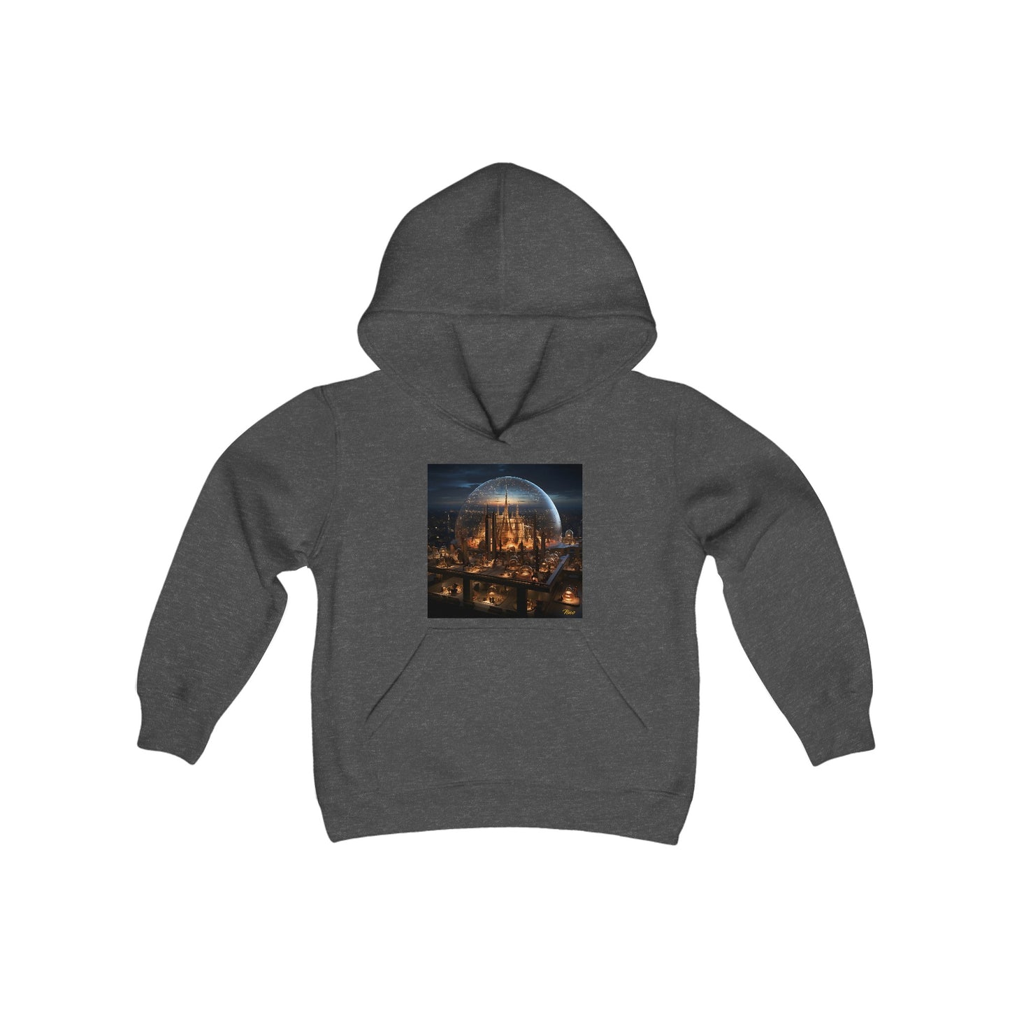 Elons' Dream Series Print #10 Youth Heavy Blend Hooded Sweatshirt