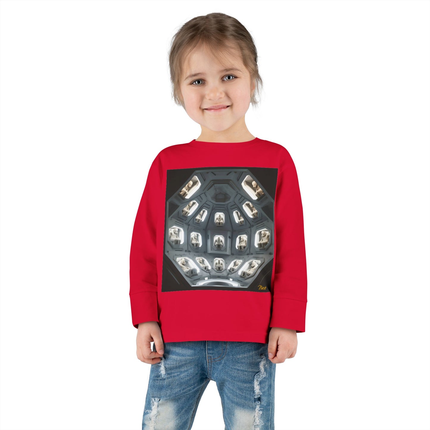 Elons' Dream Series Print #2 Toddler Long Sleeve Tee