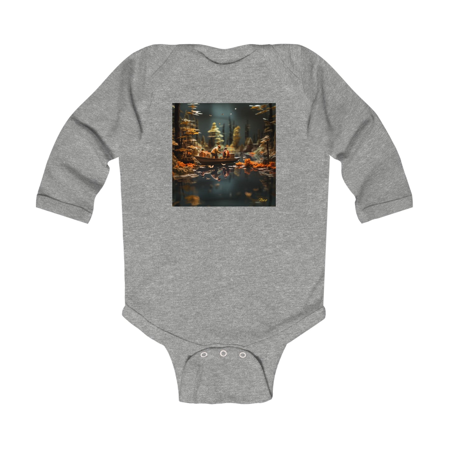 Born On A Bayou Series Print #10 Infant Long Sleeve Bodysuit