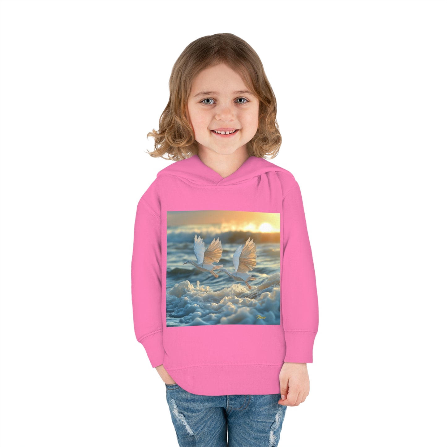 By The Seaside Series Print #5 Toddler Pullover Fleece Hoodie