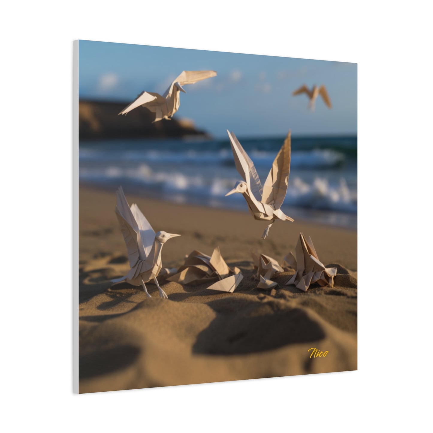 By The Seaside Series Print #7 - Streched Matte Canvas Print, 1.25" Thick