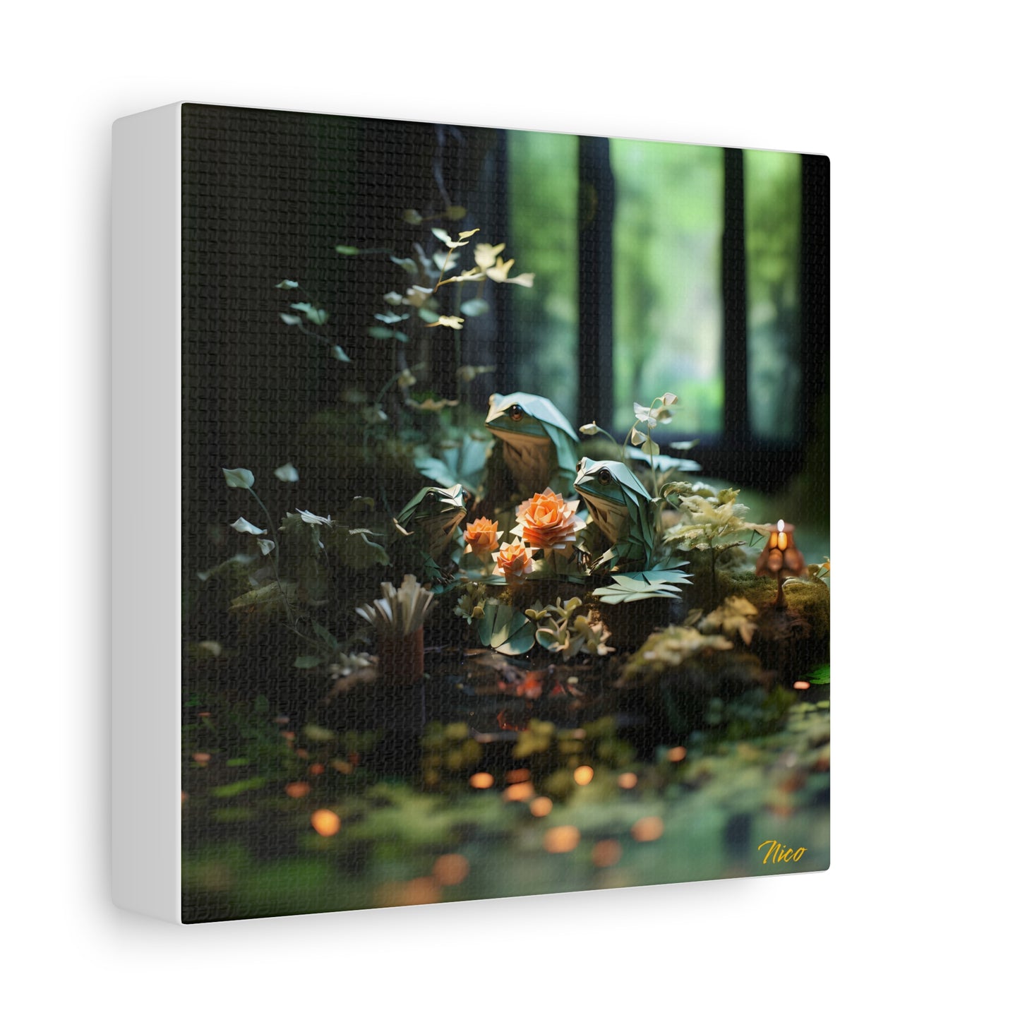 Relaxing By The Brook Series Print #1 - Streched Matte Canvas Print, 1.25" Thick