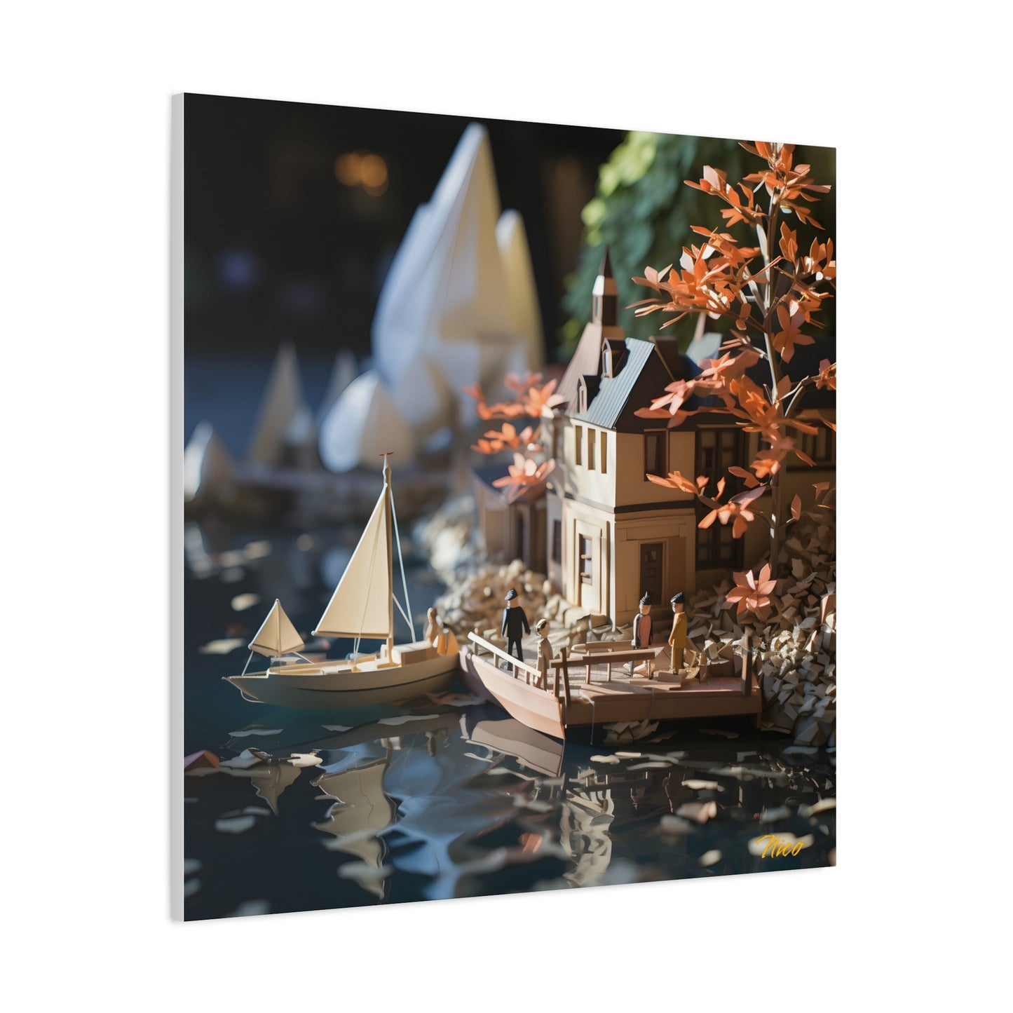 On The Docks By The Bay Series Print #9 - Streched Matte Canvas Print, 1.25" Thick