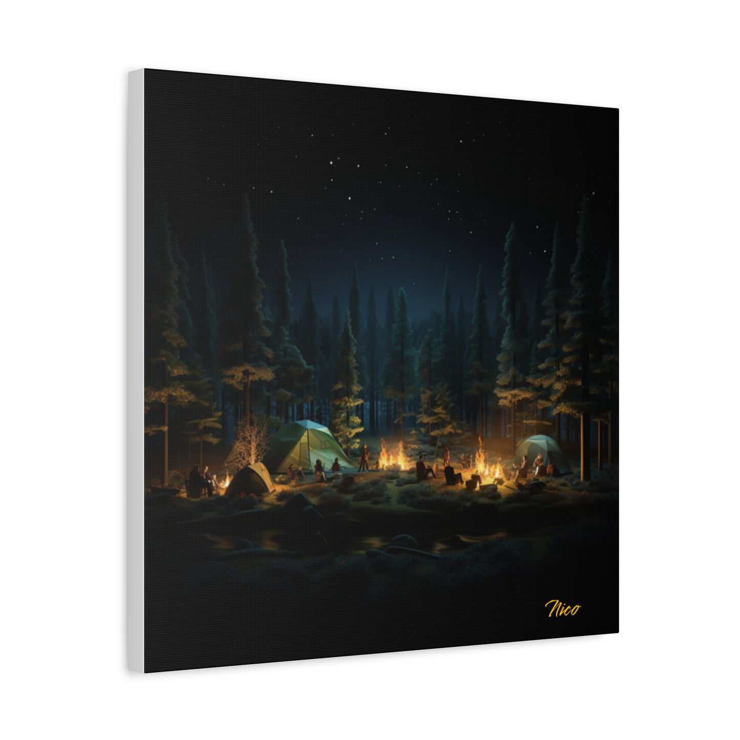 Under The Starry Skies Series Print #2 - Streched Matte Canvas Print, 1.25" Thick