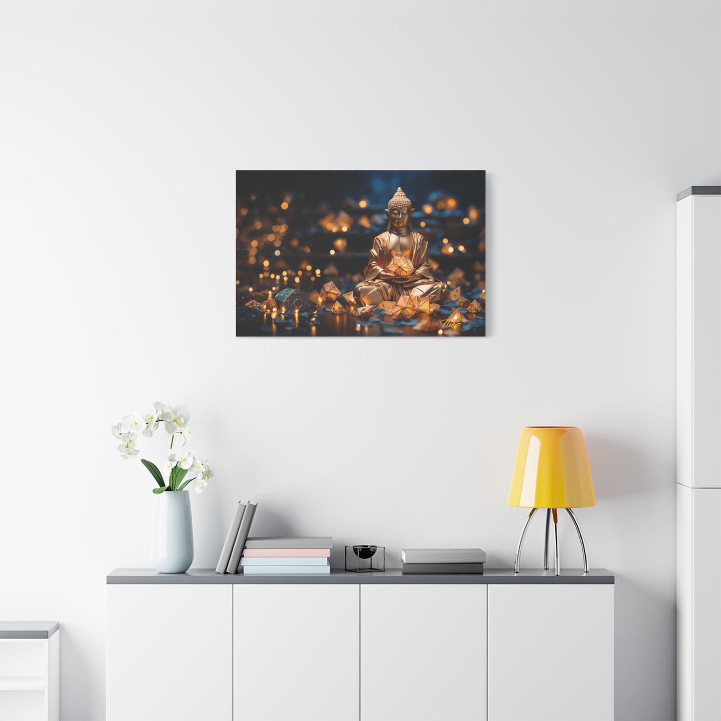 Ascending Buddha Series Print #9 - Streched Matte Canvas Print, 1.25" Thick