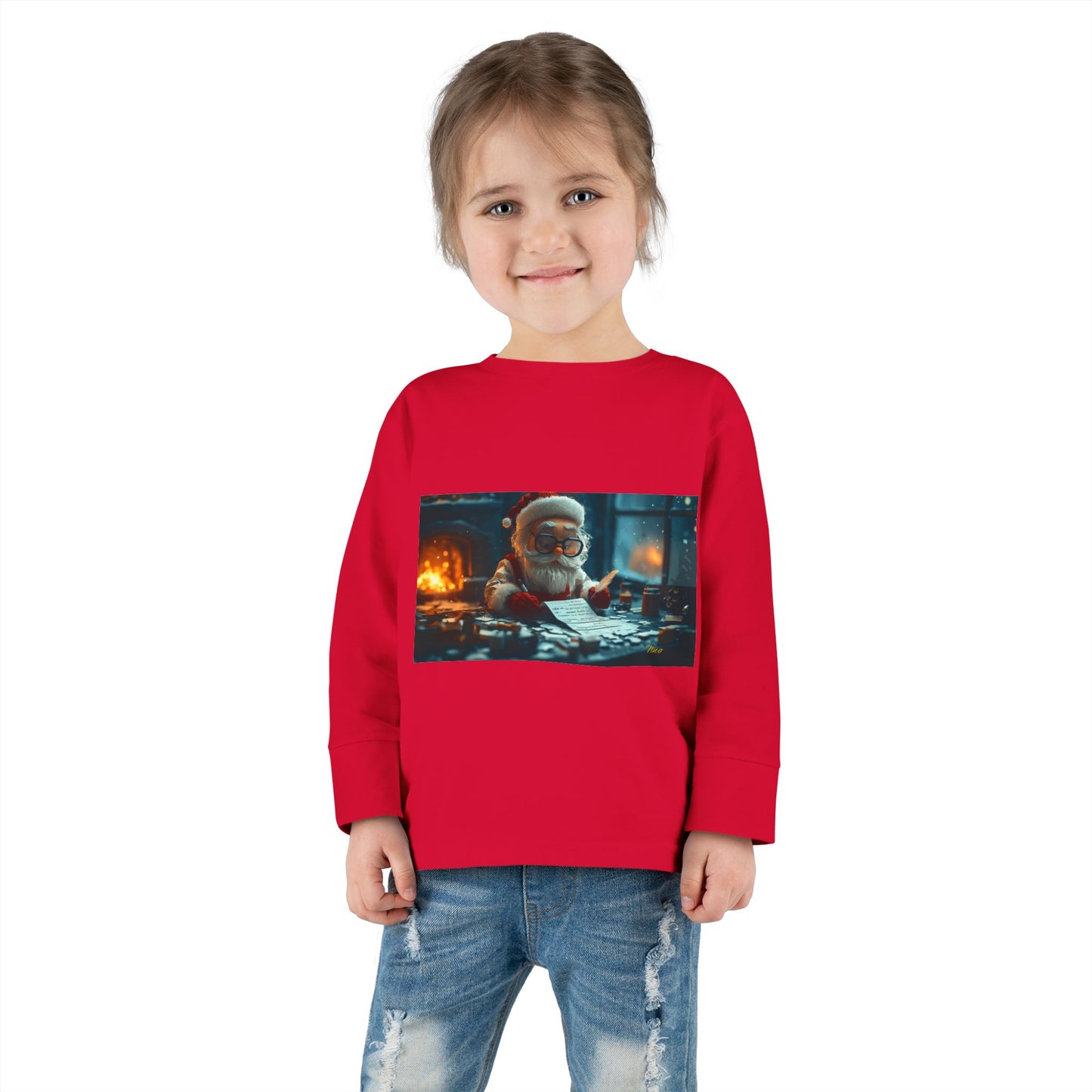 Chirstmas 2024 Series Print #1 Toddler Long Sleeve Tee