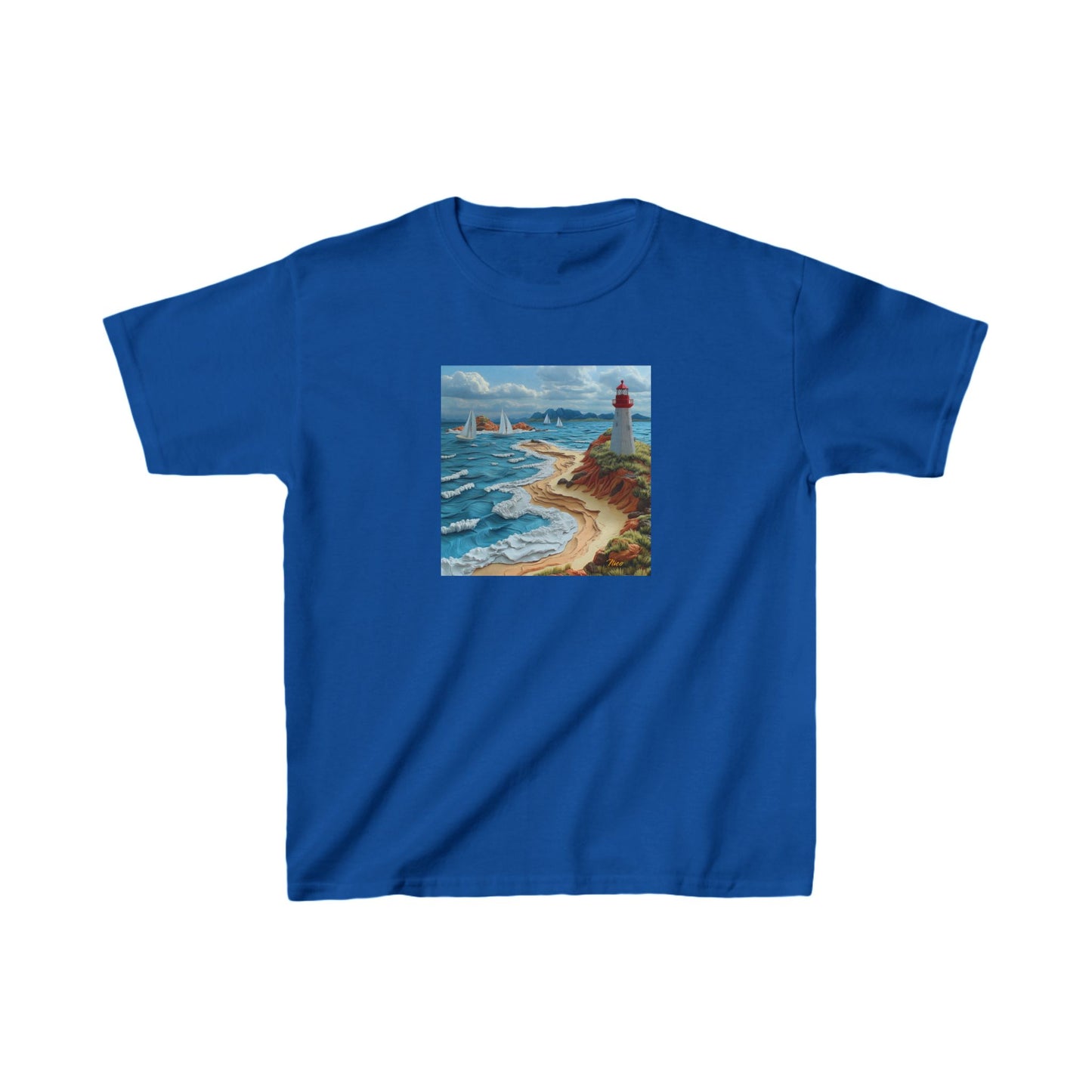 By The Seaside Series Print #4 Kids Heavy Cotton™ Tee