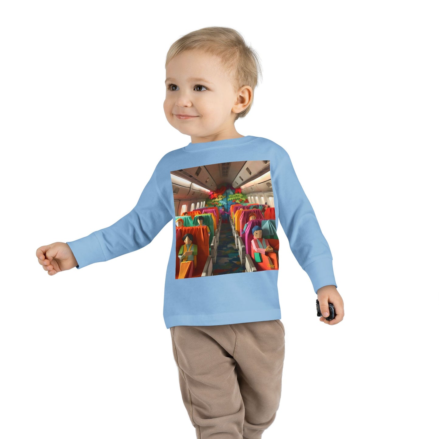 Big Ol' Jet Airliner Series Print #2 Toddler Long Sleeve Tee