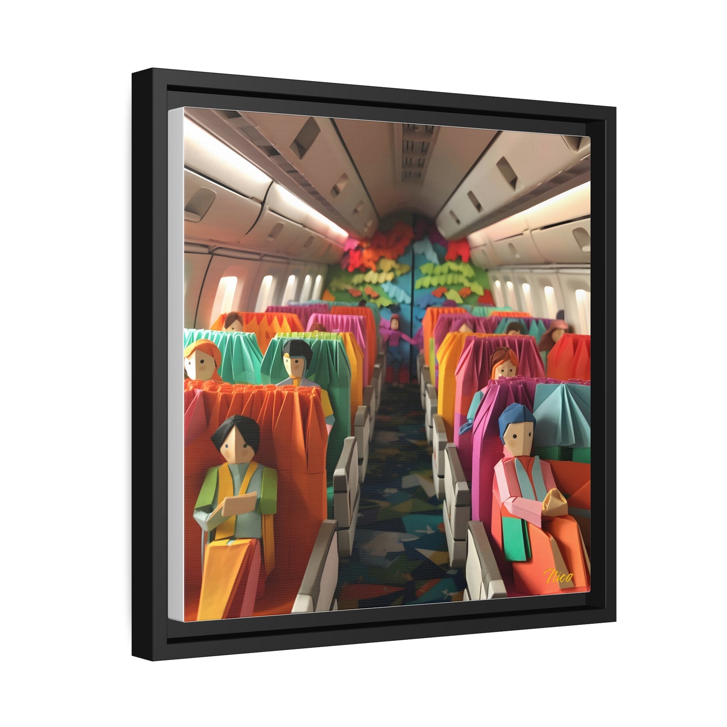 Frequent Flyer Miles Series Print #2 - Black Framed Canvas Print