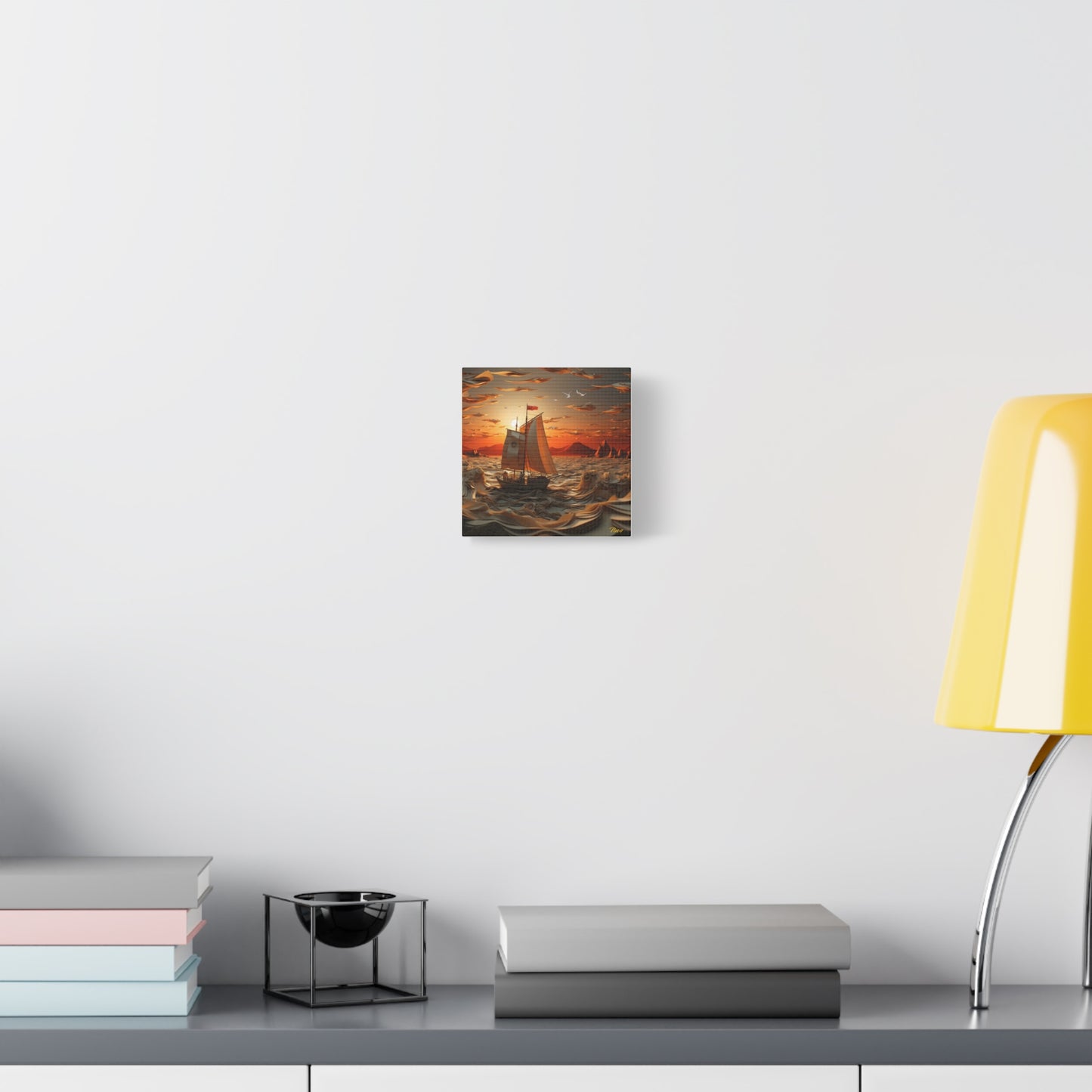 Into The Sunset Series Print #7 - Streched Matte Canvas Print, 1.25" Thick