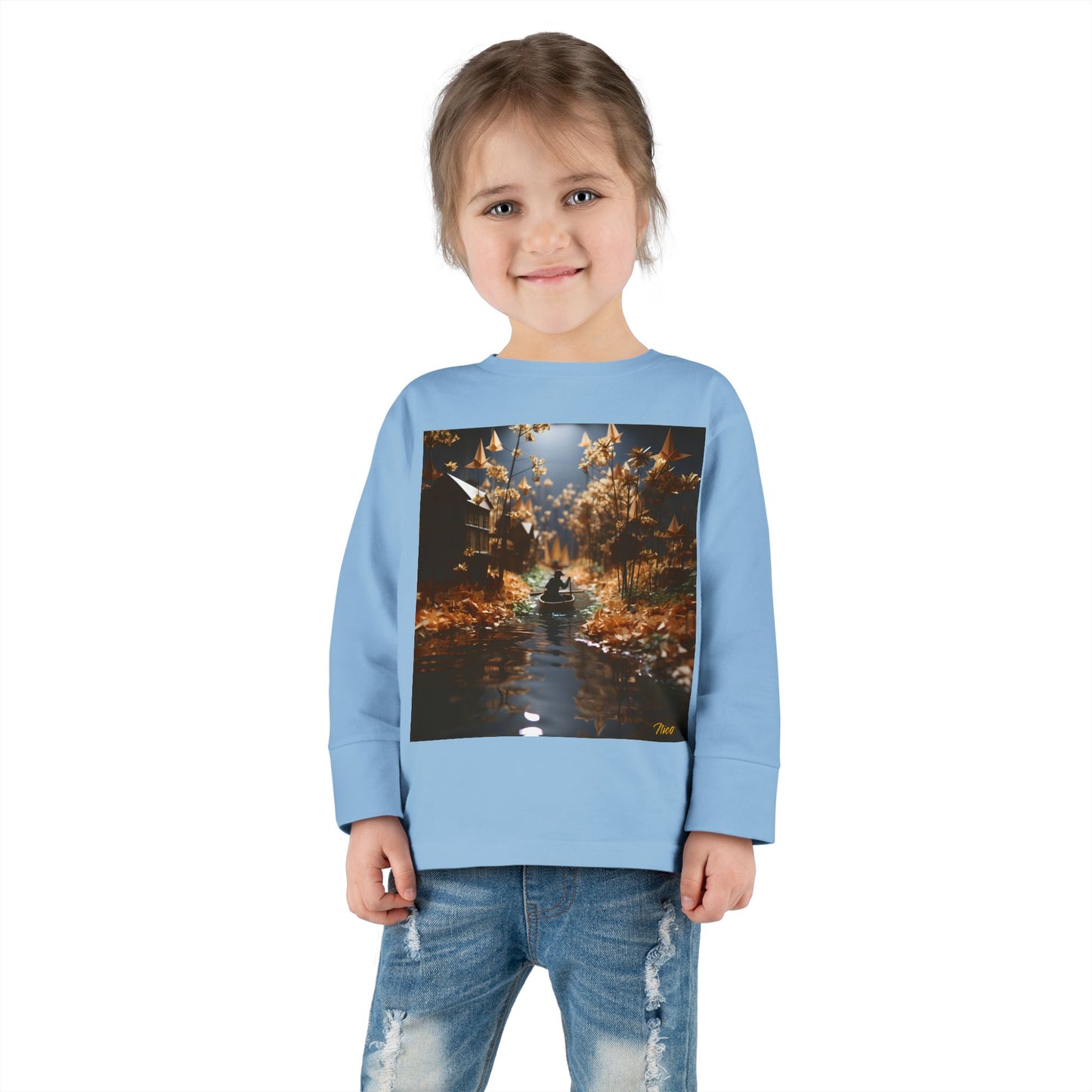 Born On A Bayou Series Print #5 Toddler Long Sleeve Tee