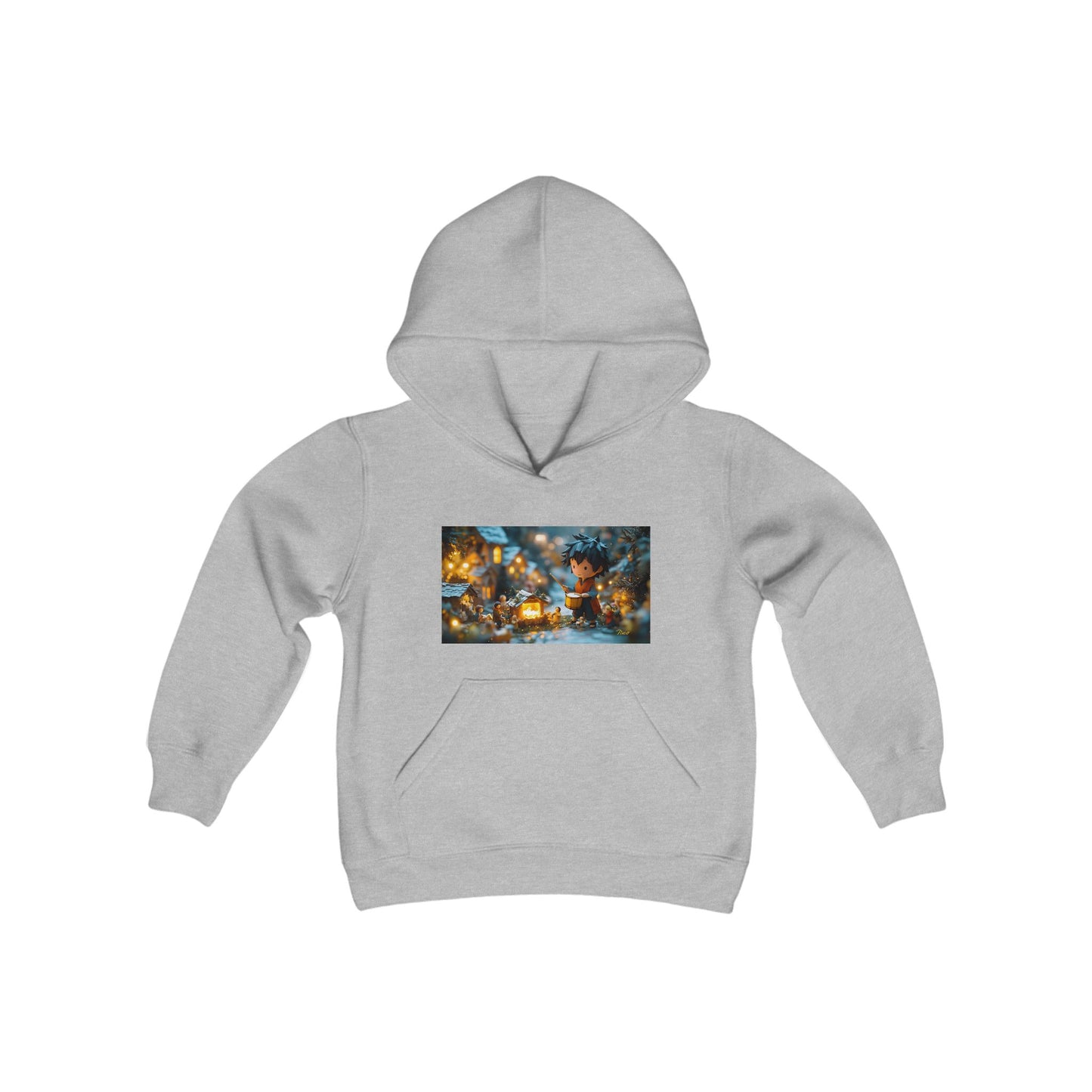 Chirstmas 2024 Series Print #8 Youth Heavy Blend Hooded Sweatshirt