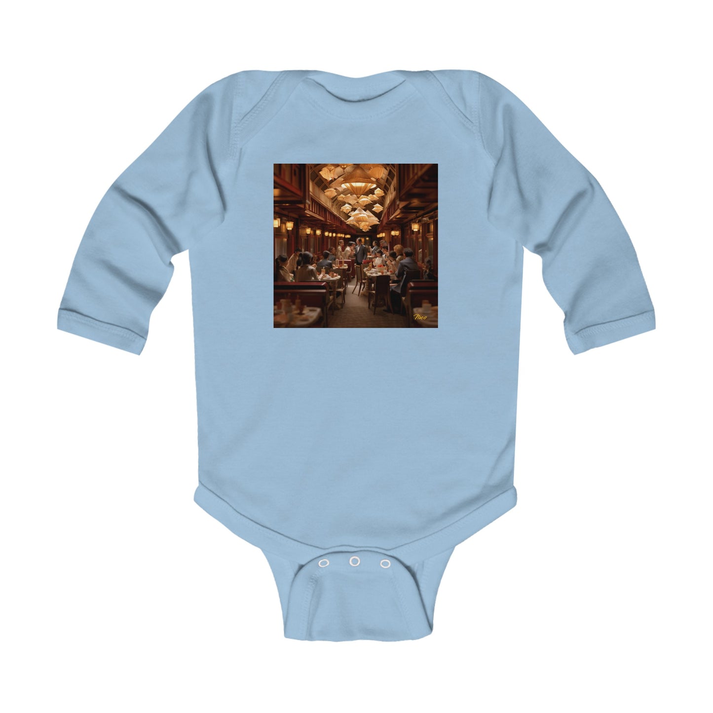 Orient Express Series Print #8 Infant Long Sleeve Bodysuit