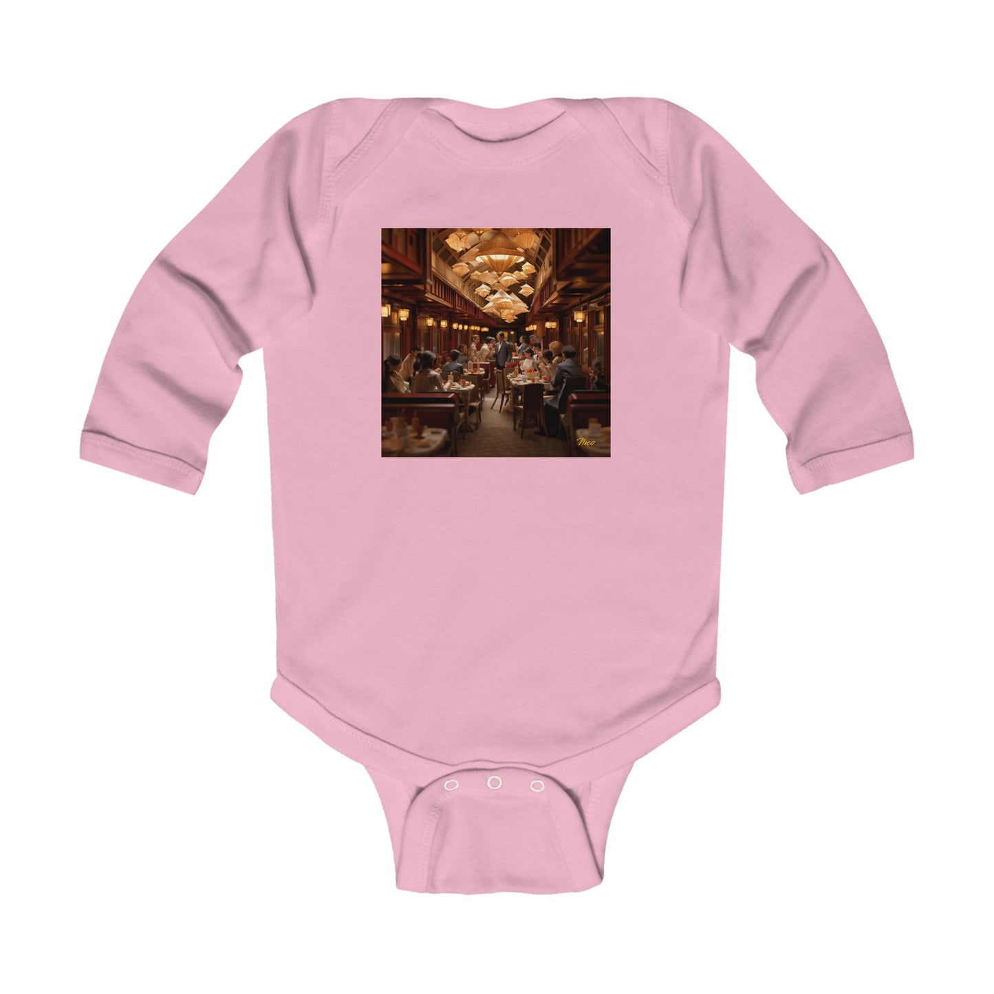 Orient Express Series Print #8 Infant Long Sleeve Bodysuit