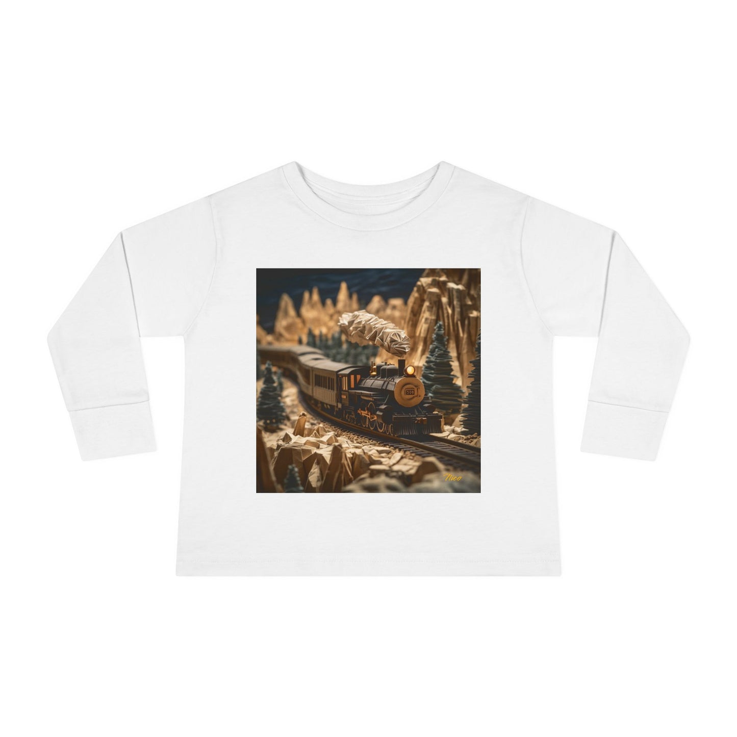 Orient Express Series Print #1 Toddler Long Sleeve Tee