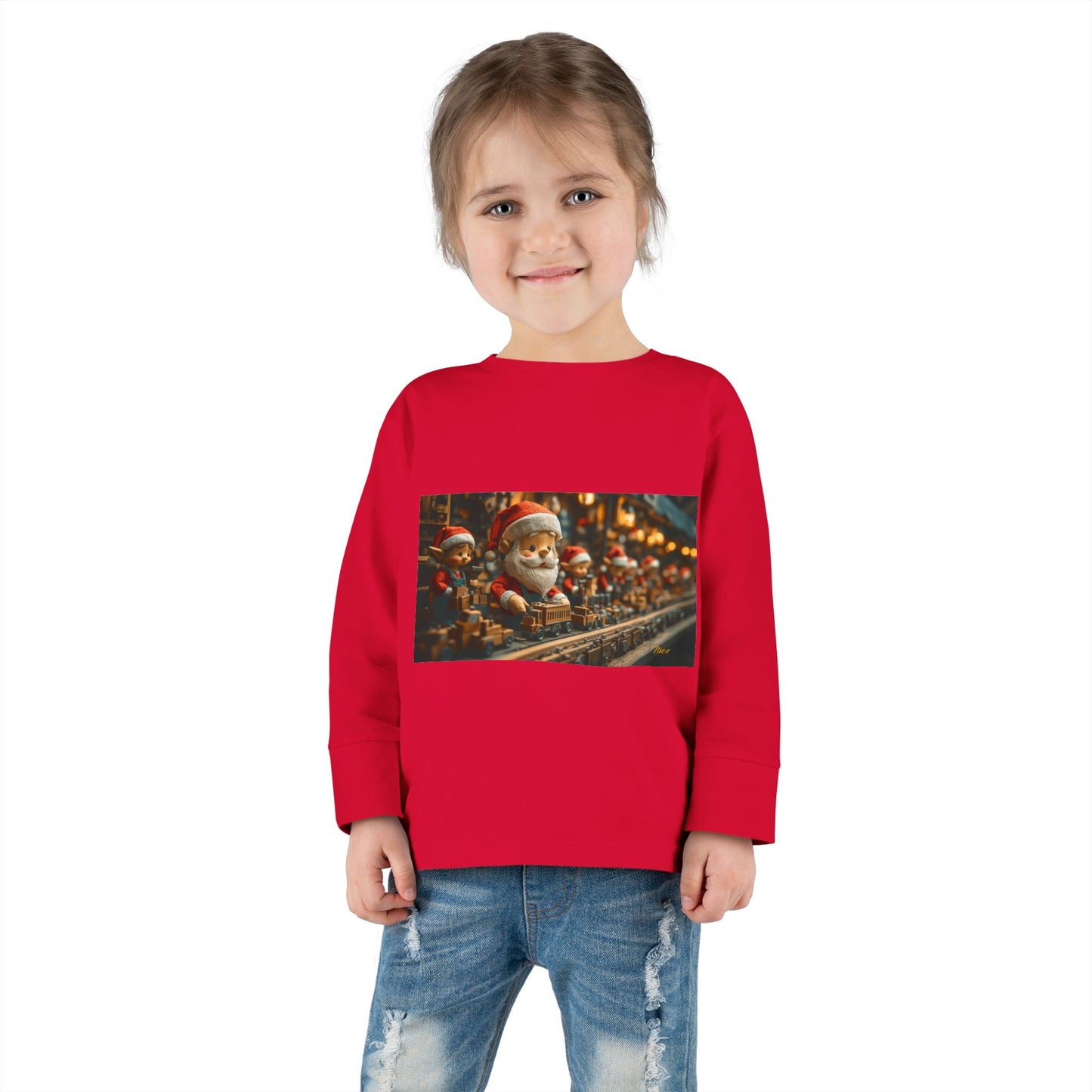 Chirstmas 2024 Series Print #3 Toddler Long Sleeve Tee