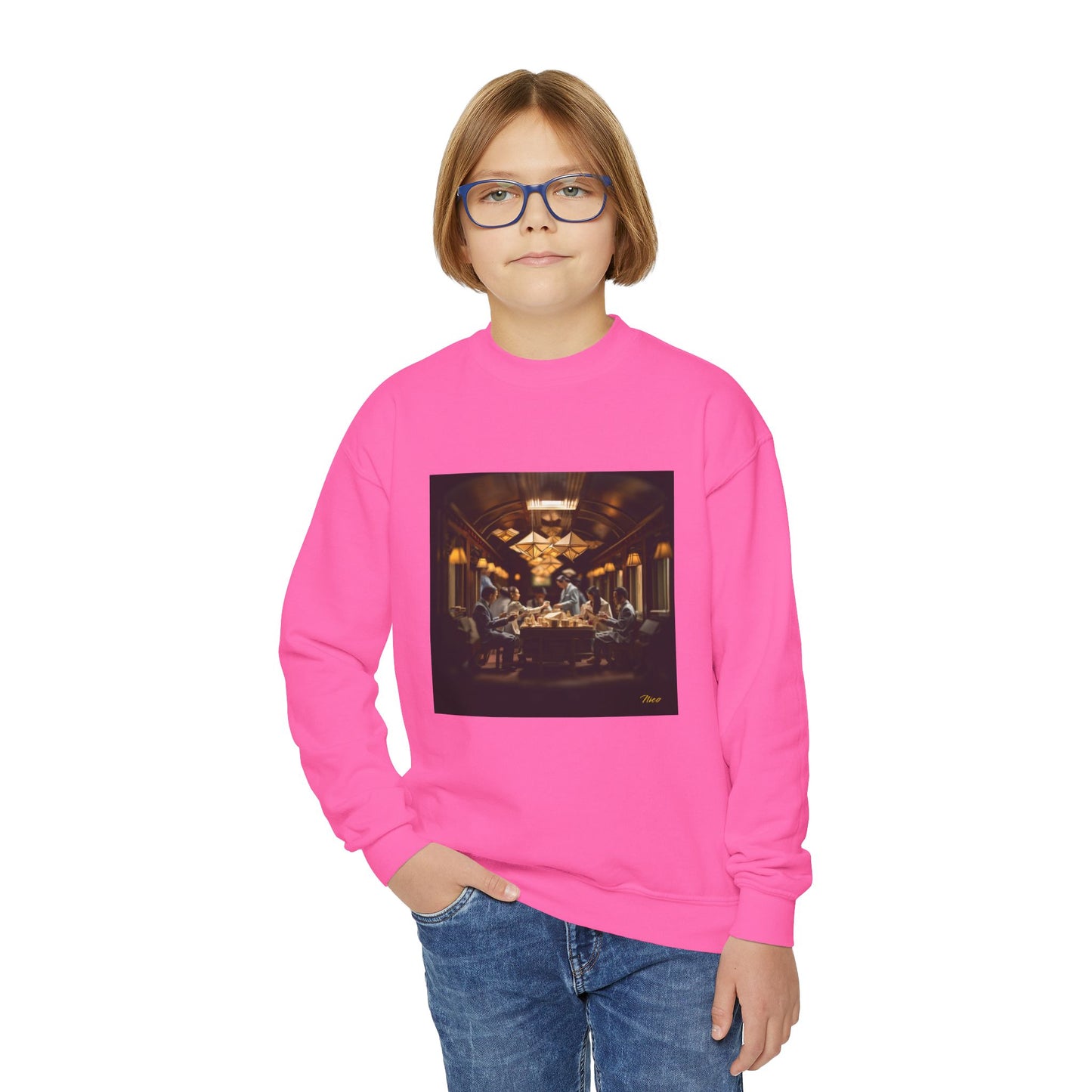 Orient Express Series Print #6 Youth Crewneck Sweatshirt