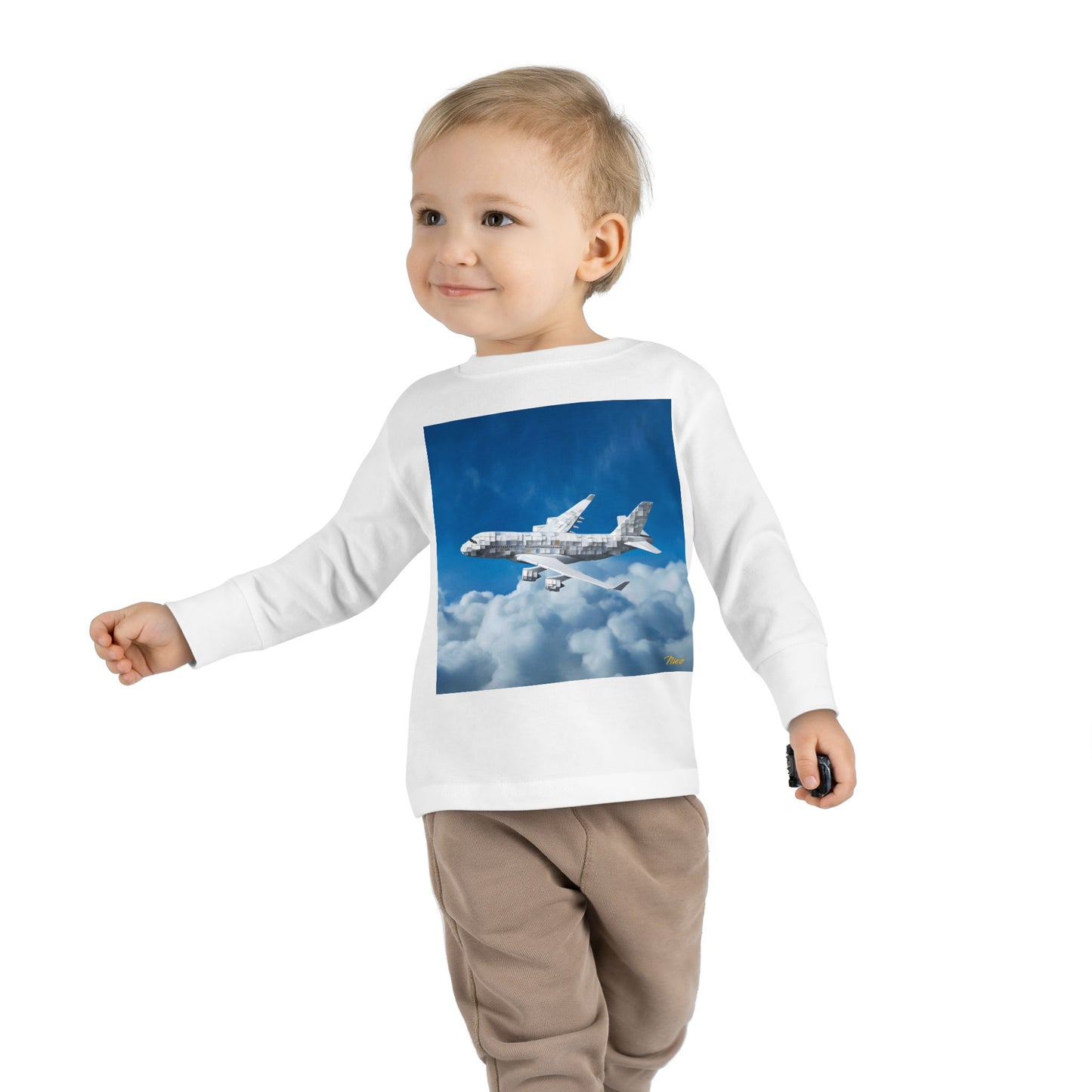 Big Ol' Jet Airliner Series Print #5 Toddler Long Sleeve Tee