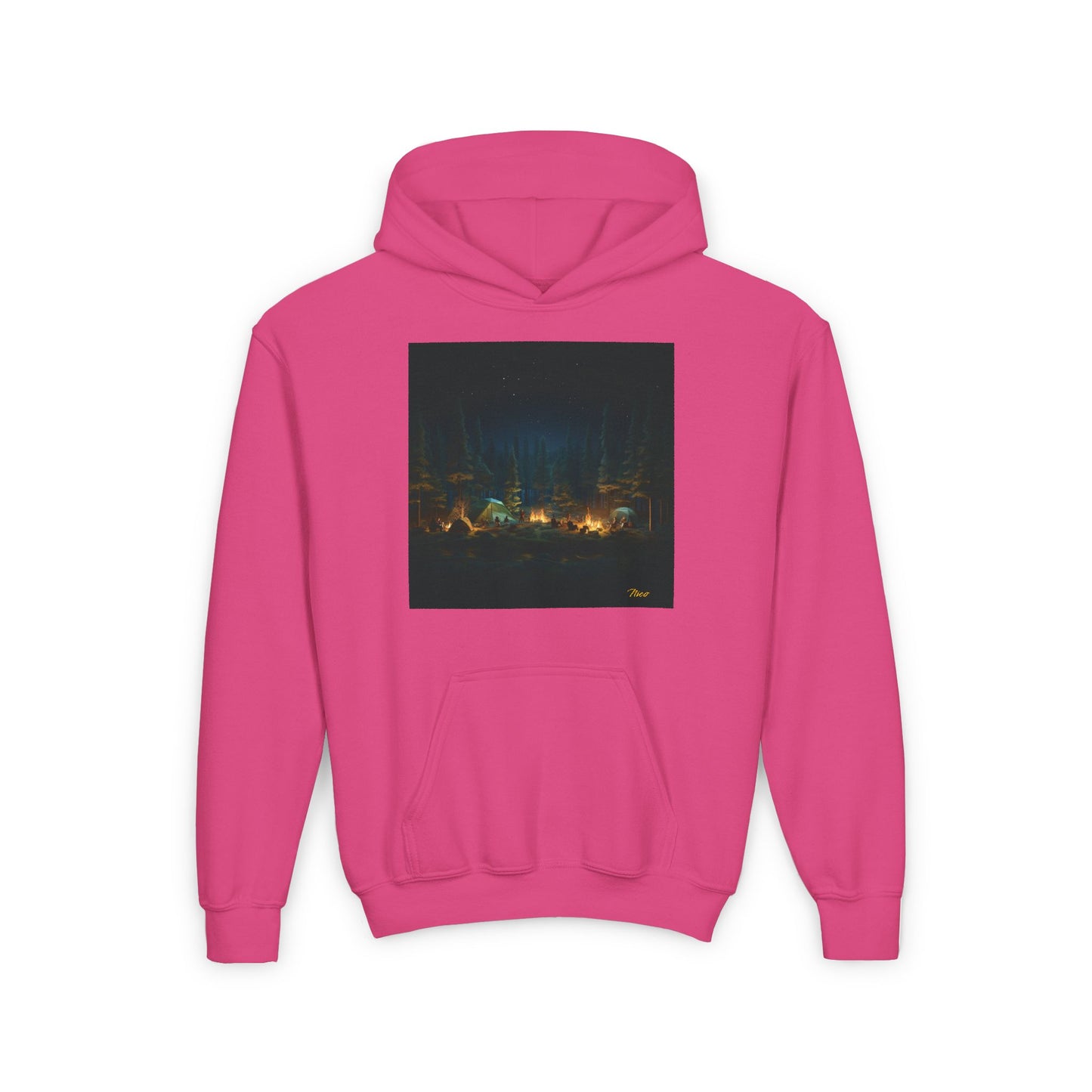 Under The Starry Skies Series Print #2 Youth Heavy Blend Hooded Sweatshirt