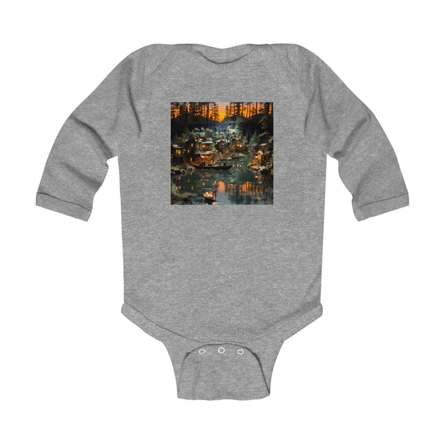 Born On A Bayou Series Print #2 Infant Long Sleeve Bodysuit