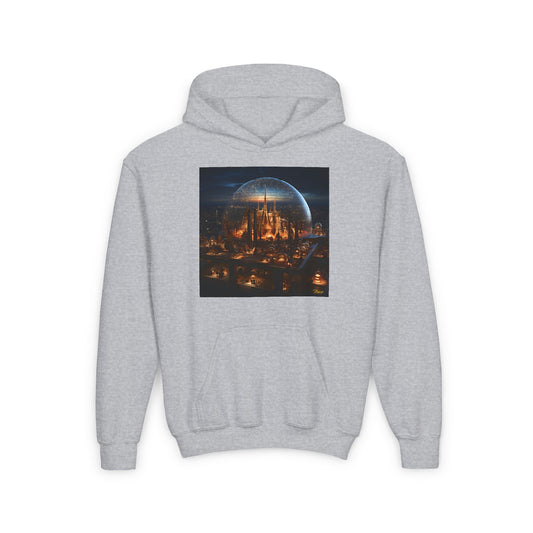 Elons' Dream Series Print #10 Youth Heavy Blend Hooded Sweatshirt