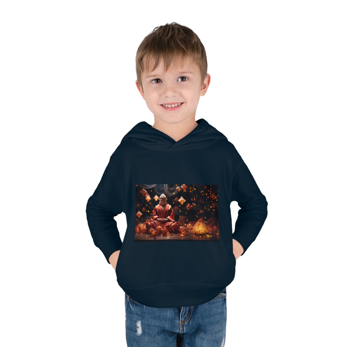 Ascending Buddah Series Print #7 Toddler Pullover Fleece Hoodie