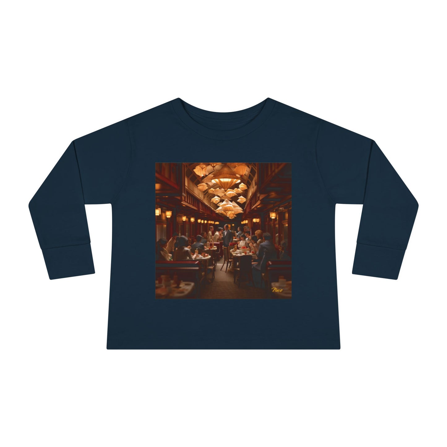 Orient Express Series Print #8 Toddler Long Sleeve Tee