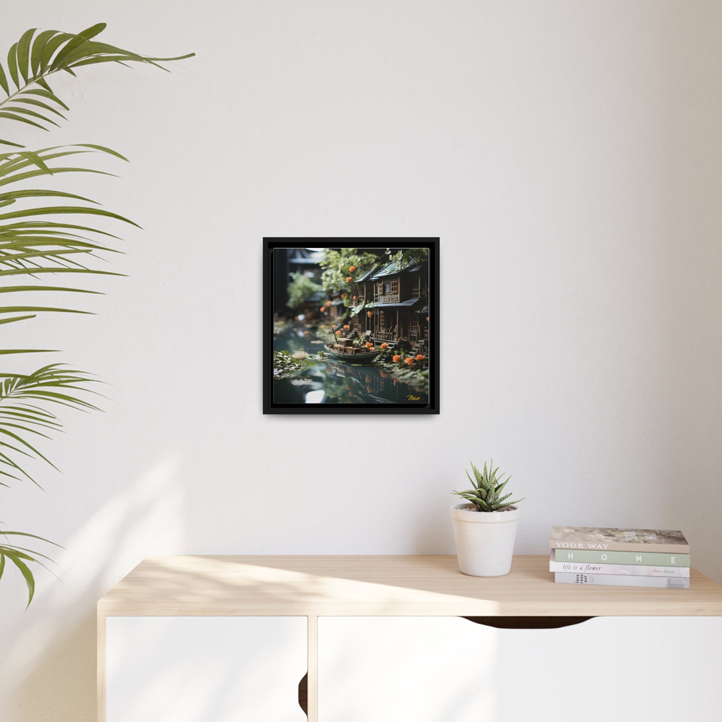 Born On A Bayou Series Print #9 - Black Framed Canvas Print