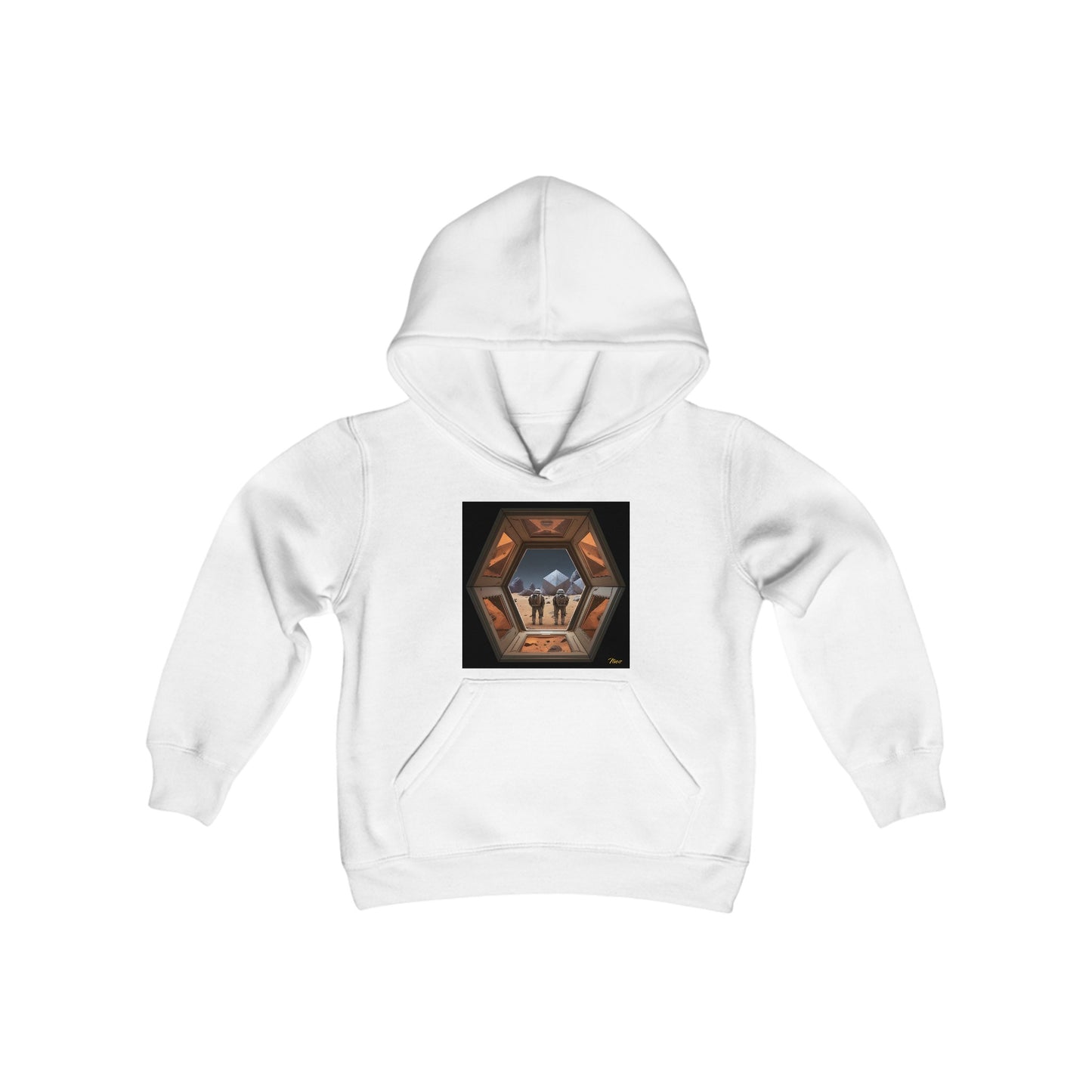 Elons' Dream Series Print #6 Youth Heavy Blend Hooded Sweatshirt