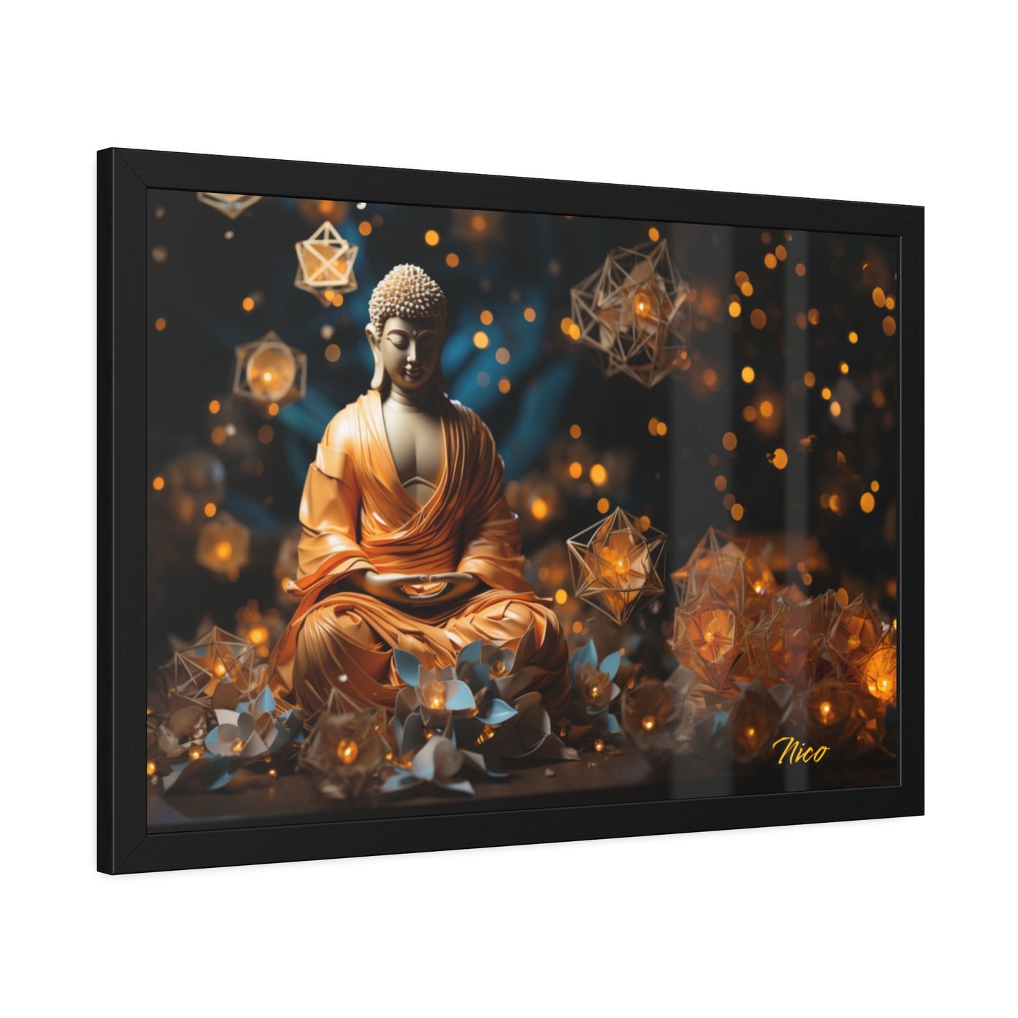 Ascending Buddha Series Print #8 - Framed Fine Art Paper Print